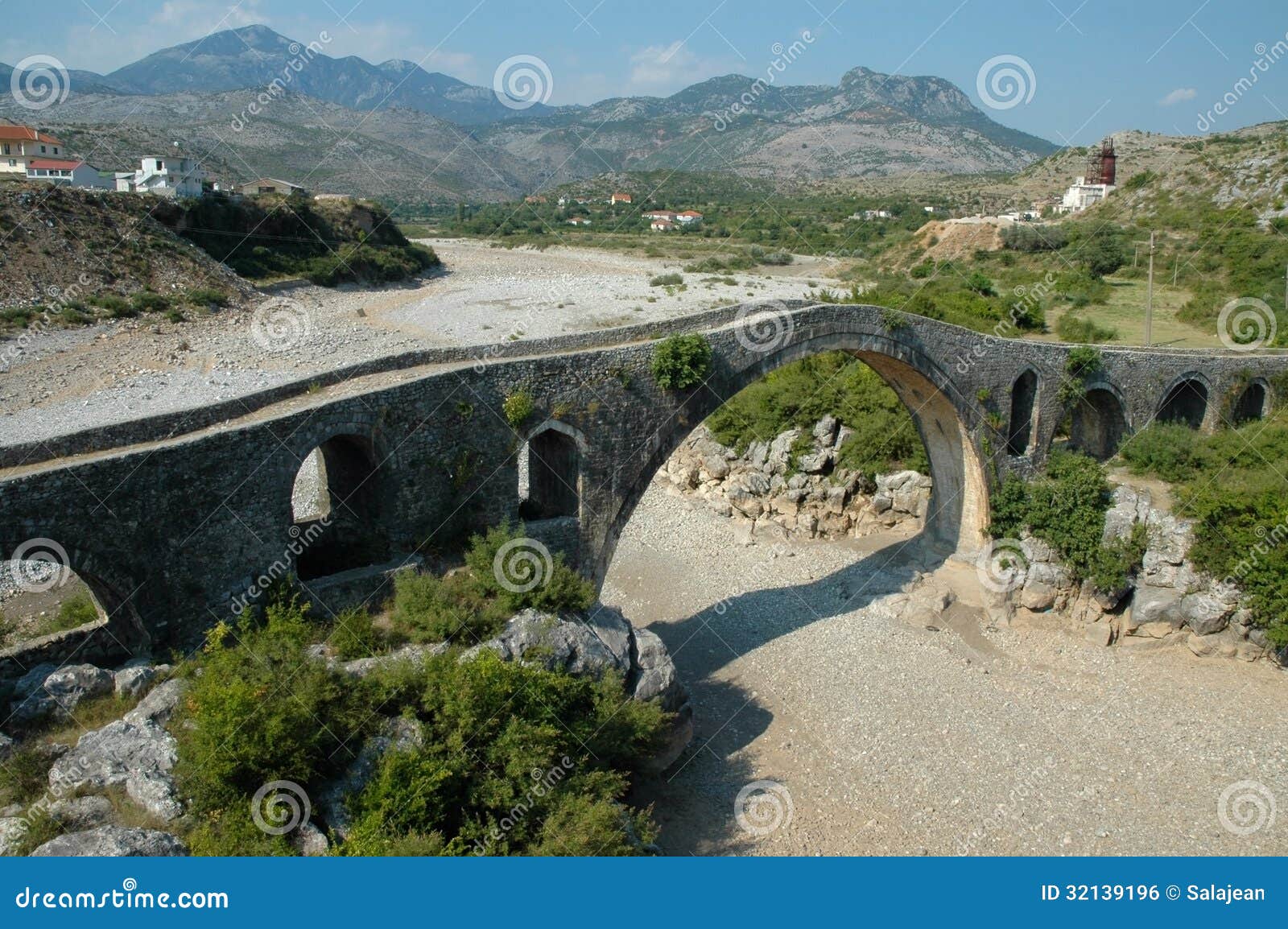 mes bridge (albanian: ura e mesit) near shkoder in albania