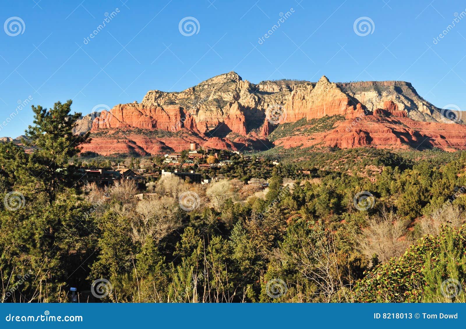 Mesa Rock Formation Arizona Stock Image Image of terrain, blue 8218013