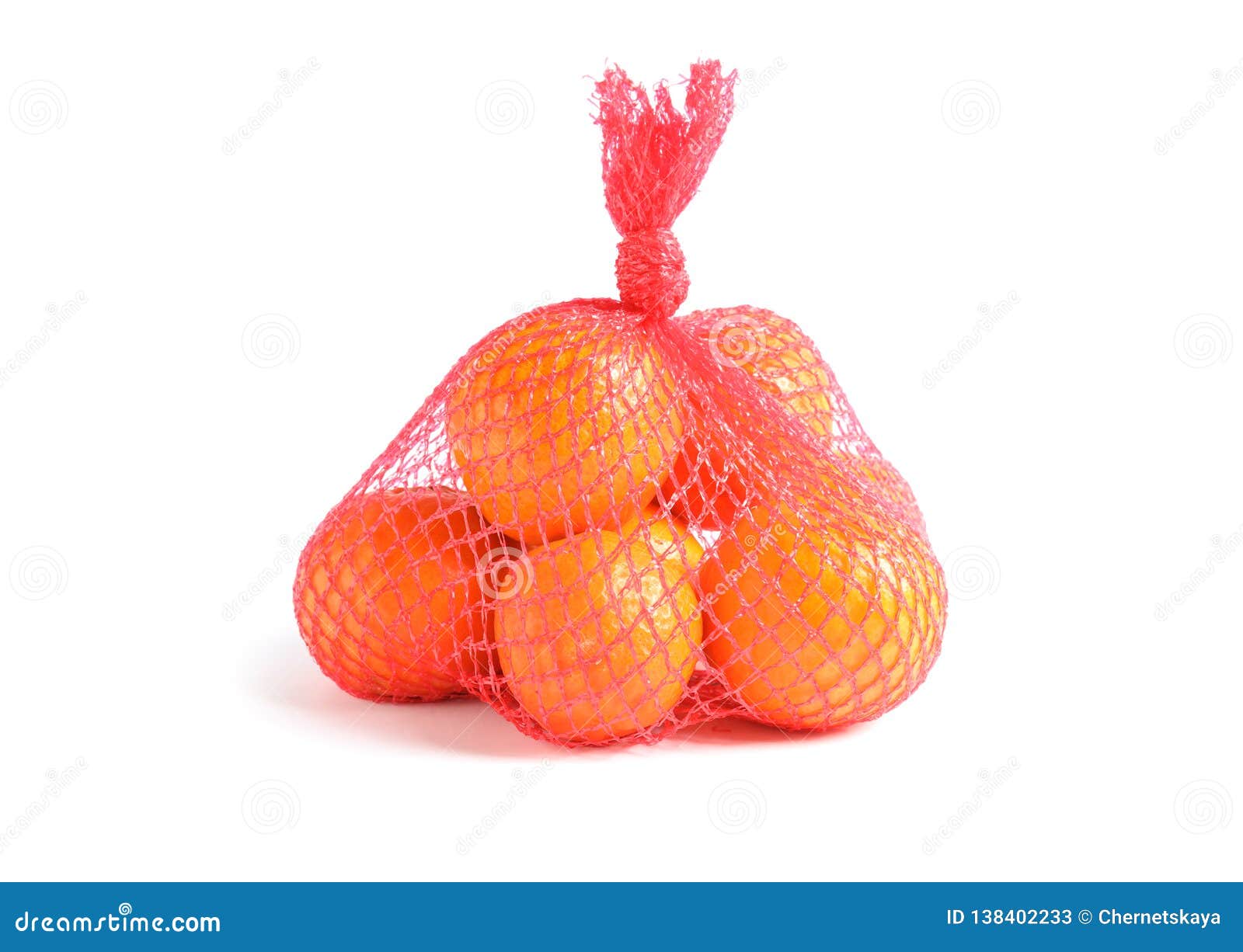 Mesh bag with tangerines stock image. Image of dessert 138402233