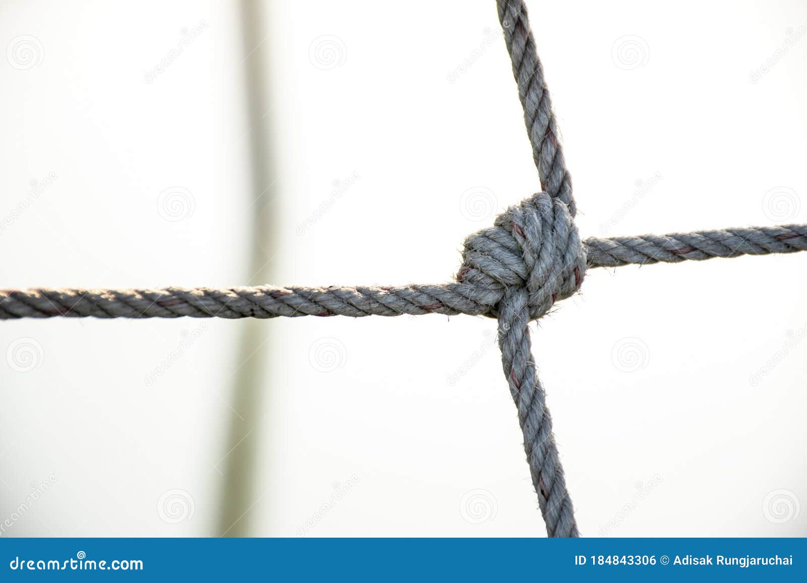 Mesh Rope, Sea Rope Fence, Tight Knot is Used for Safety Barrier Net and Fishing  Net. Stock Photo - Image of outdoor, mesh: 184843306