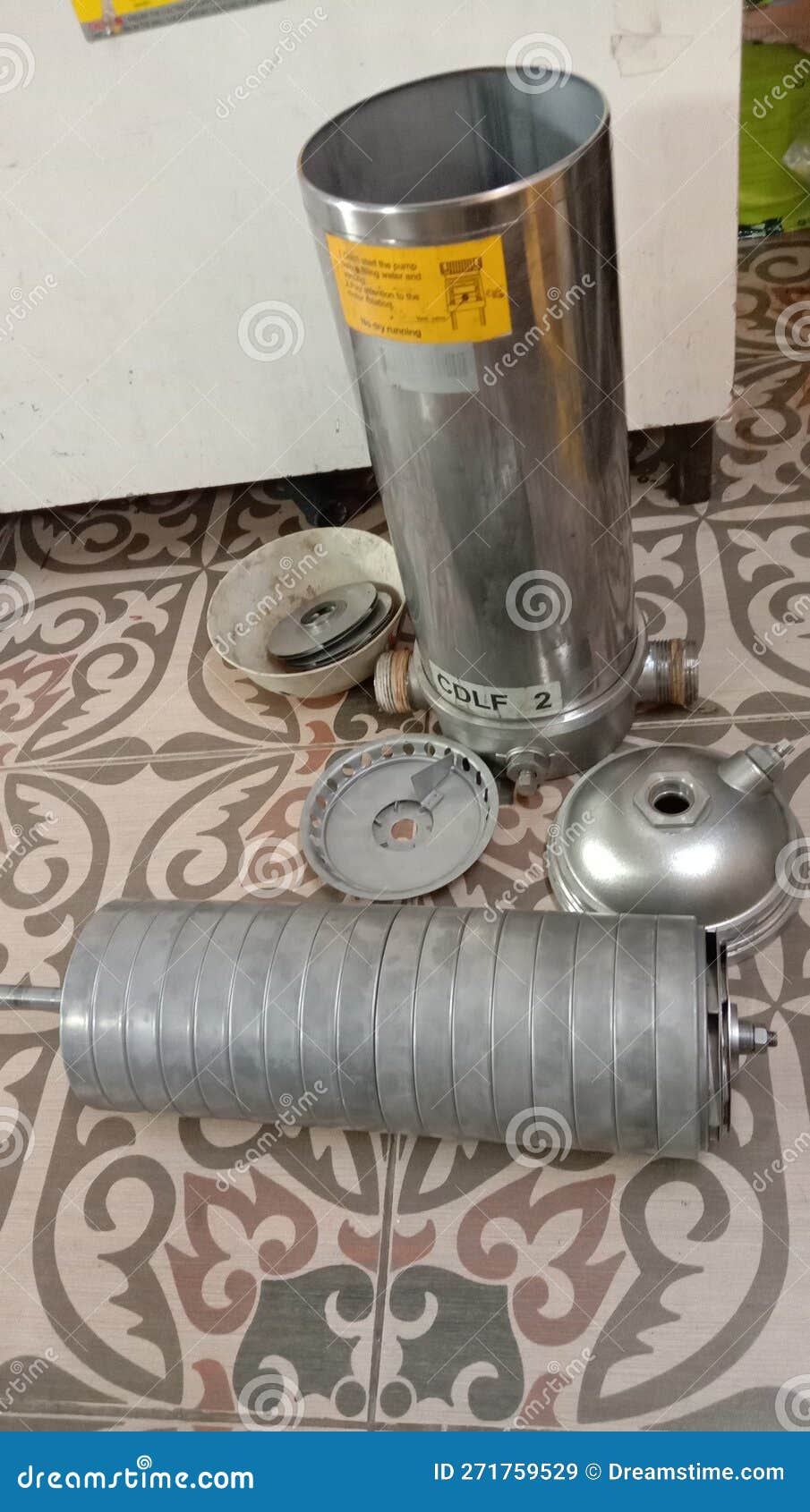 High Pressure Nail Gun Ready To Install Sections Of Brazilian Cherry