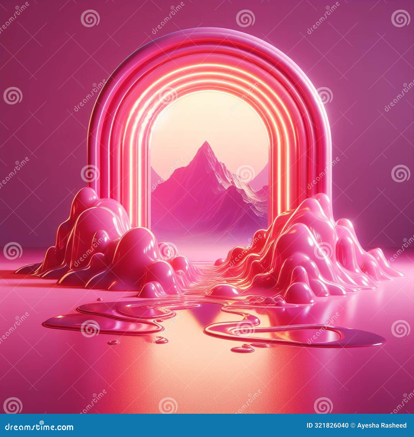 mesmerizing 3d render abstract background for product presentation