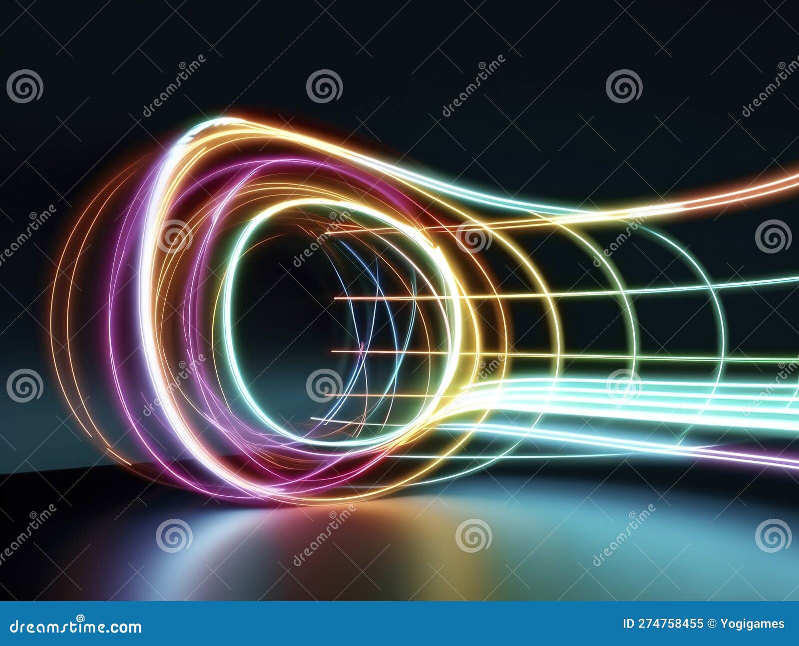 explore ai-generated art that bends light & color, blending quantum wave-tracing, v-ray tracing, and futuristic  for a capti