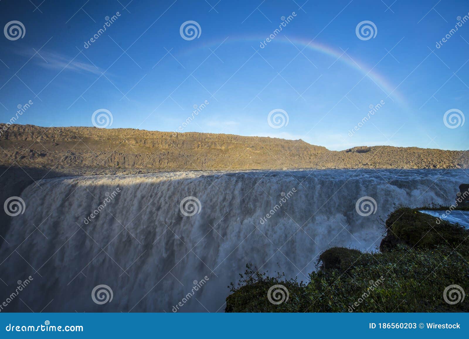 Mesmerizing Scenery of the Largest Waterfall in Europe Dettifoss Stock Image Image of