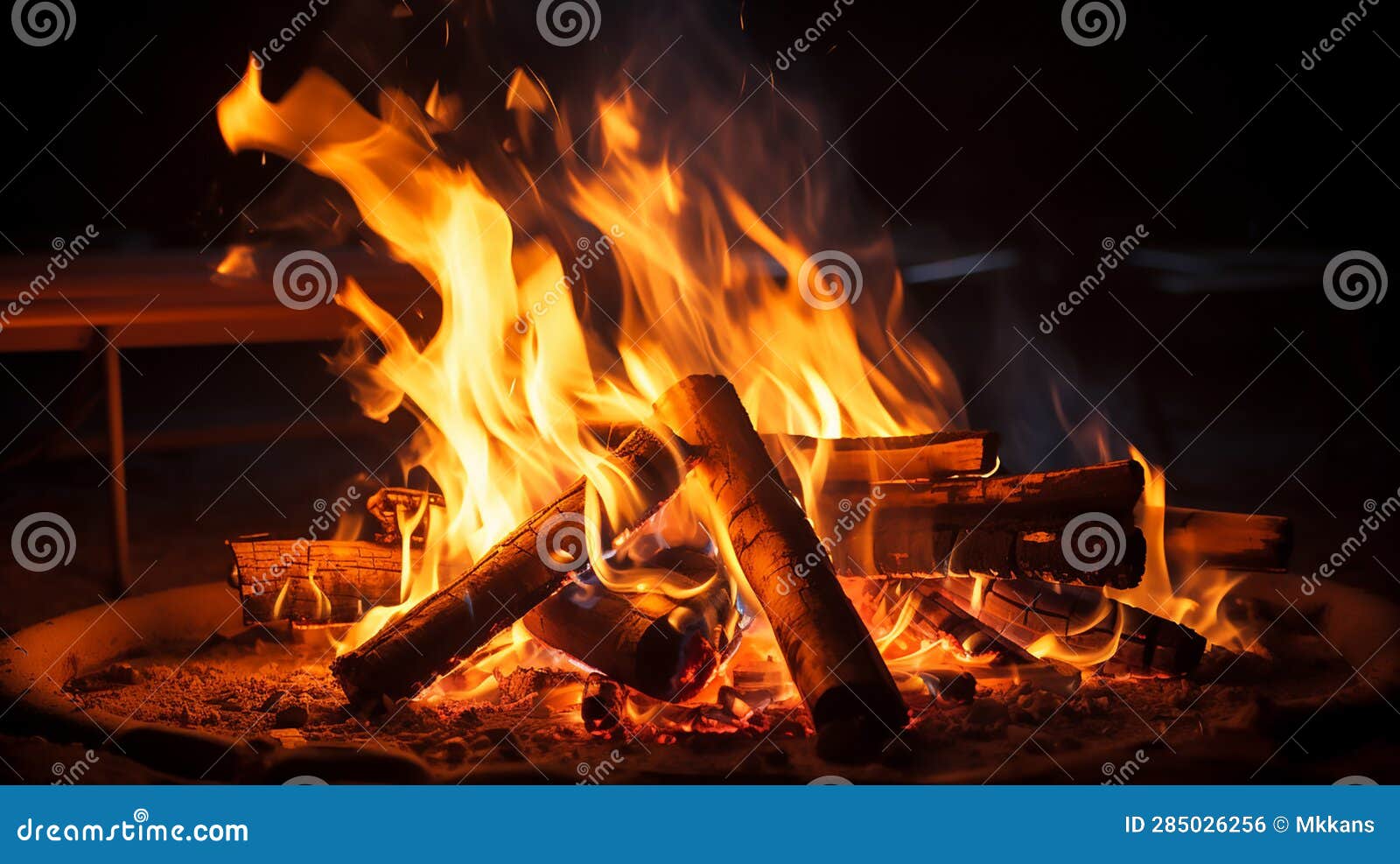 mesmerizing warmth of a campfire