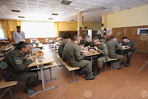 Soldiers Sitting Under A Canopy Editorial Image CartoonDealer 