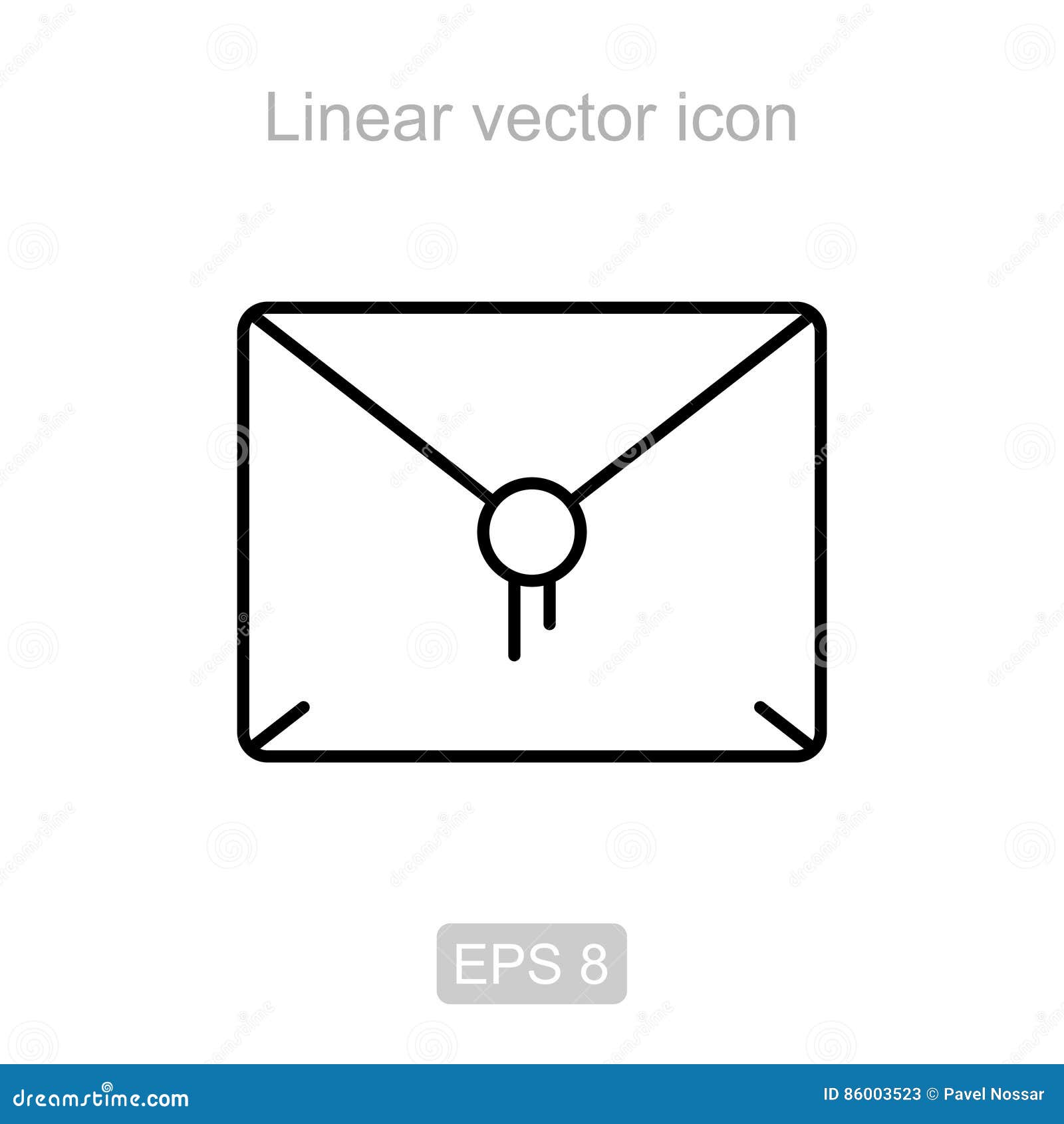 message. linear  icon.