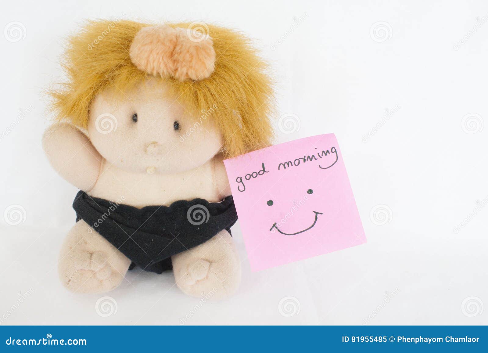 Messages Card and Baby Doll Stock Image - Image of plot, notepaper ...