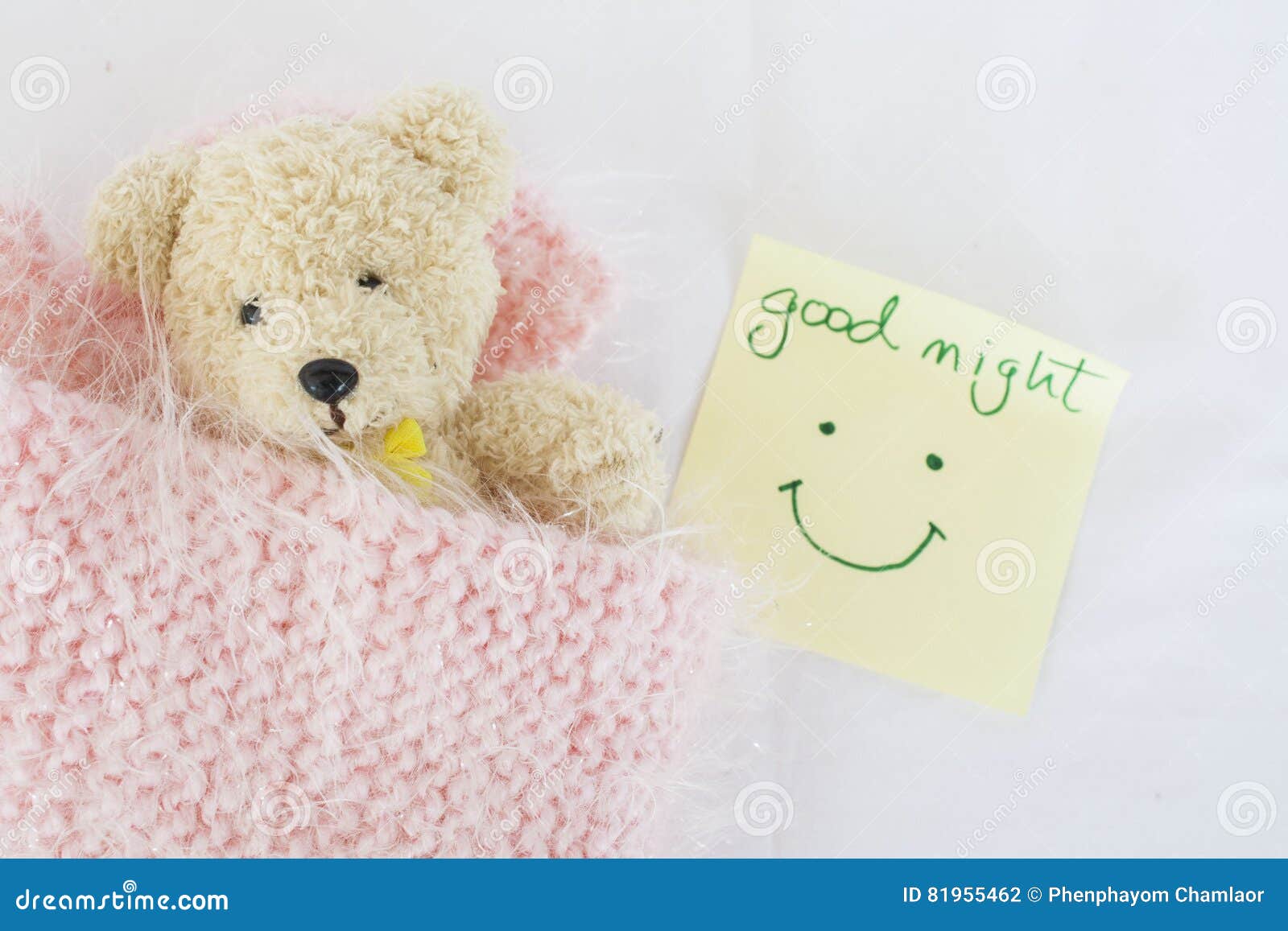 Messages Card and Teddy Bear Stock Photo - Image of message, baby ...