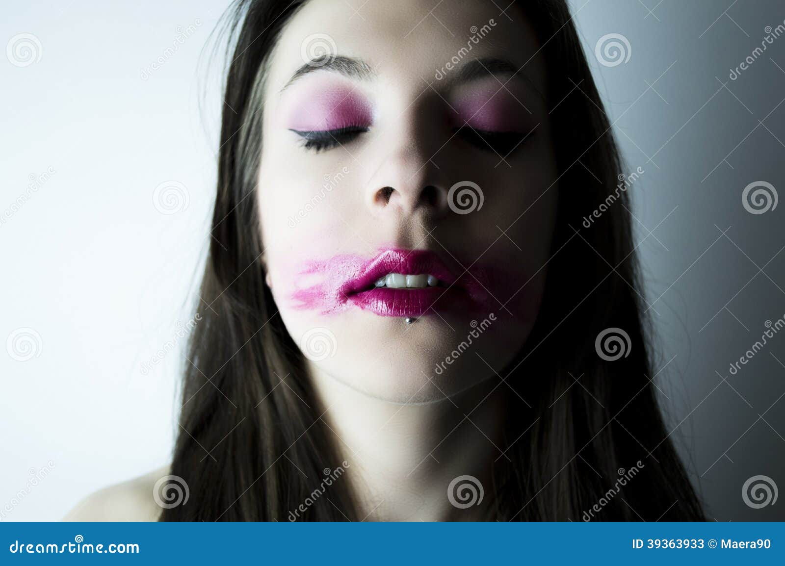 Messed Up Make Up Stock Image Image Of Woman Teeth 39363933