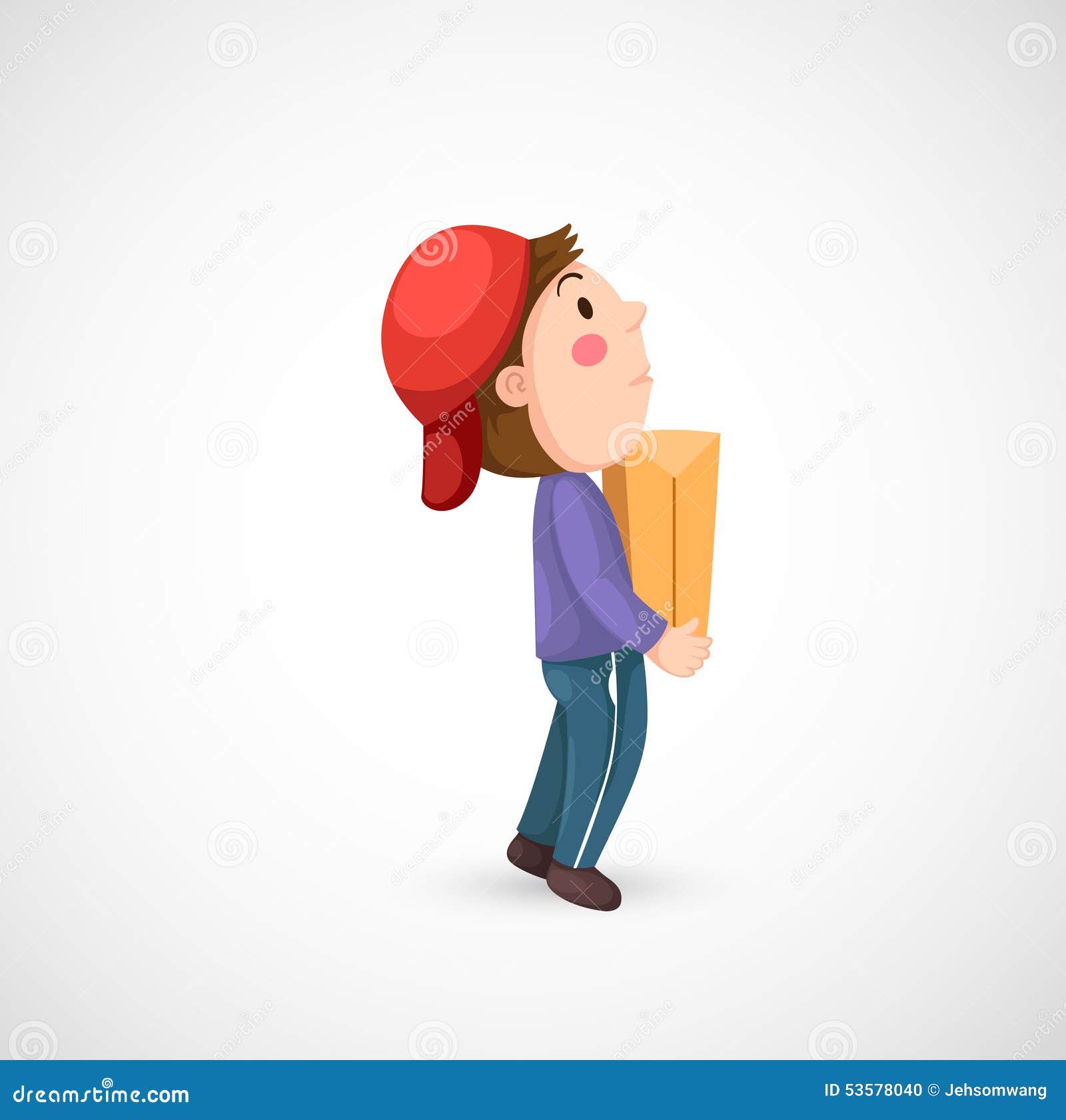 Messenger boy stock illustration. Illustration of cartoon 53578040