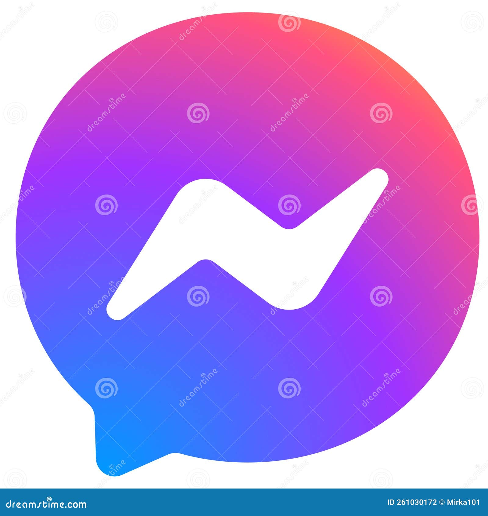Messenger Logo Vector Format Isolated on White Background Editorial Photography Illustration Messenger Logo Vector Format Isolated on White Background Editorial Photography Illustration