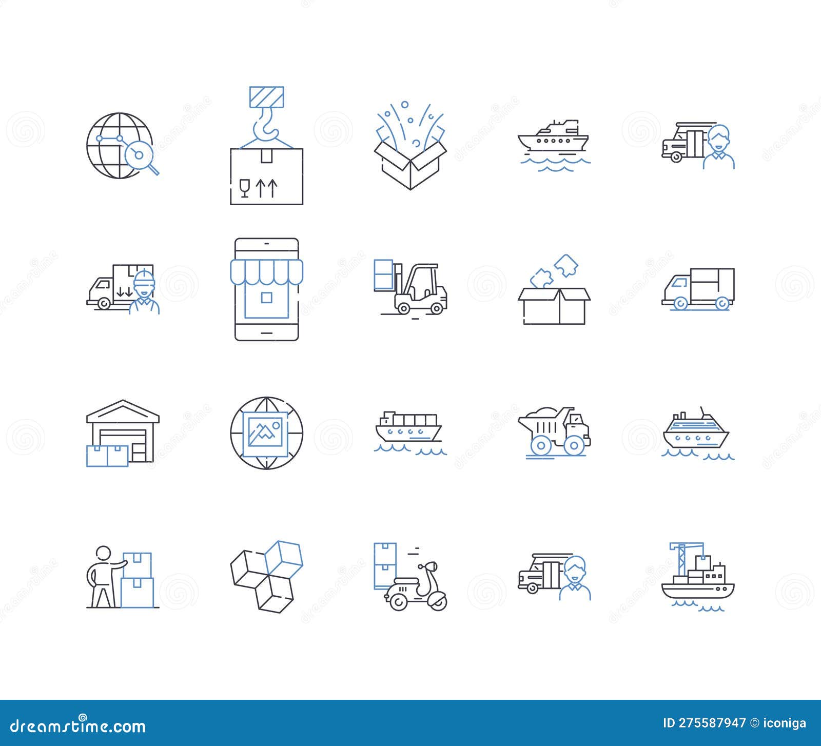 messenger services line icons collection. communication, chat, im, texting, messaging, conversations, voice  and