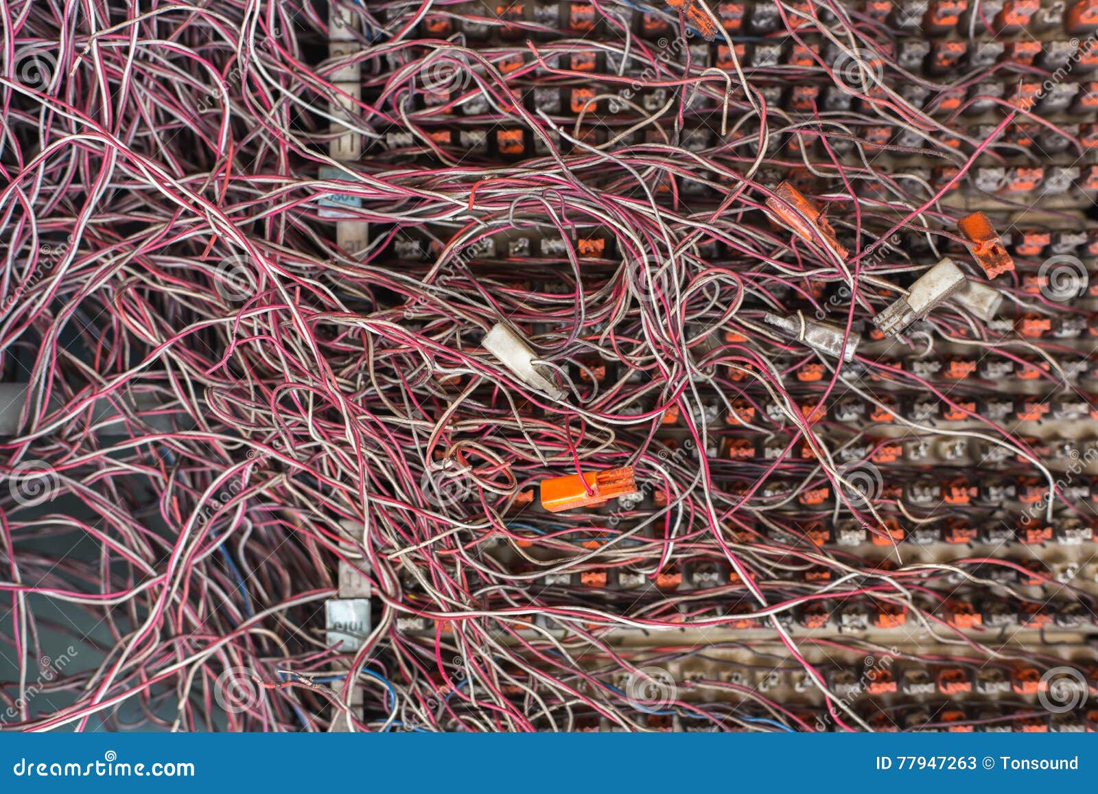 Messy cables stock image. Image of closeup, network, chaos 77947263