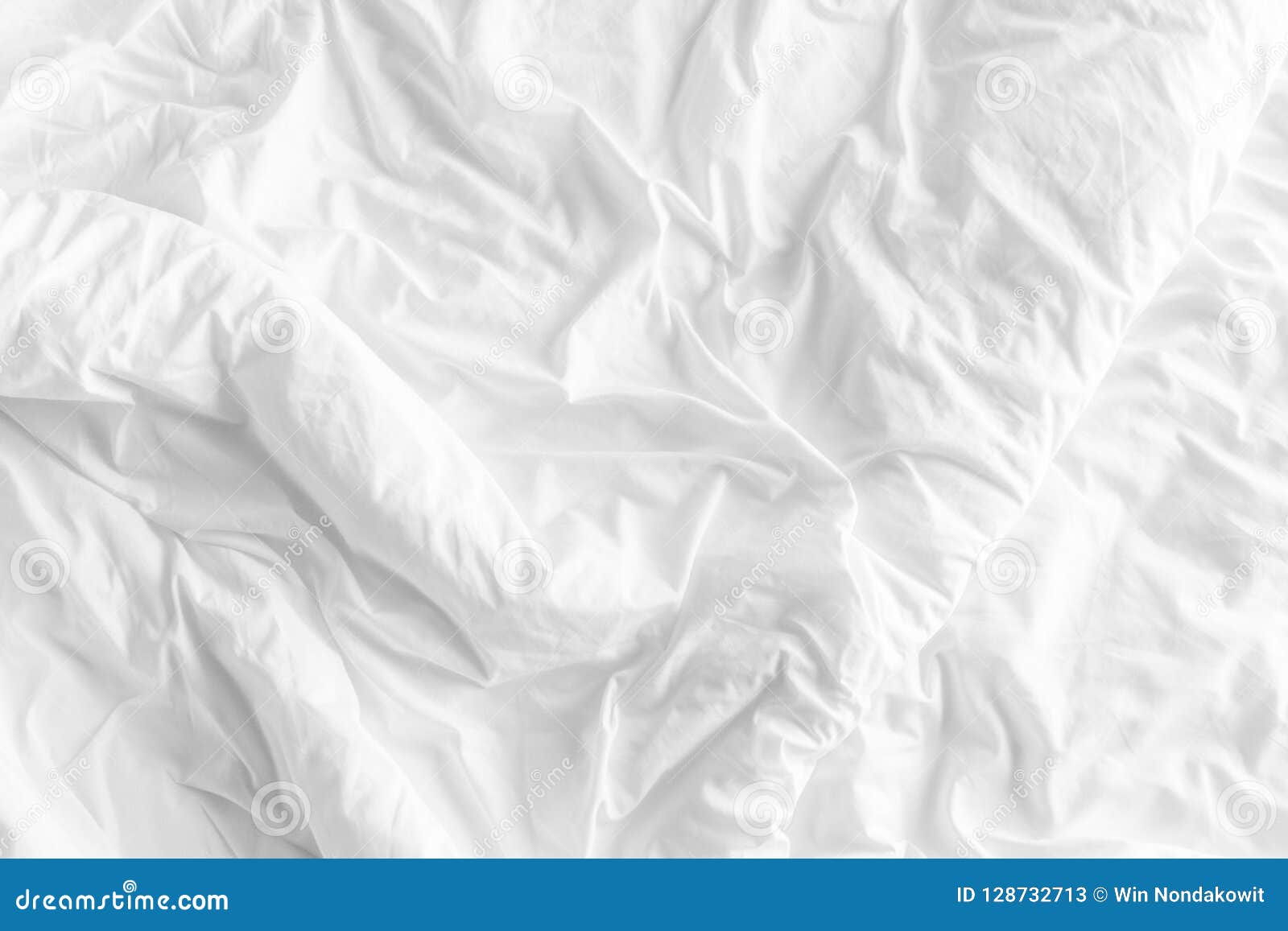 Messy white bed sheets stock image. Image of material - 128732713