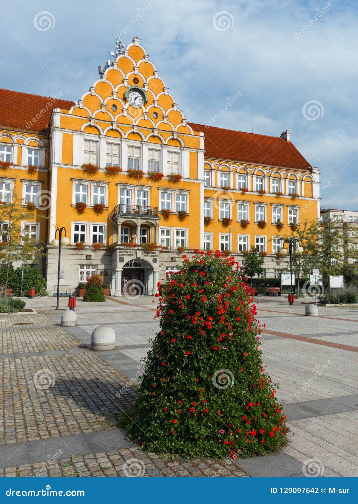 mestsky urad / urzad miejski town hall , cesky tesin / czeski cieszyn, silesia, czech republic