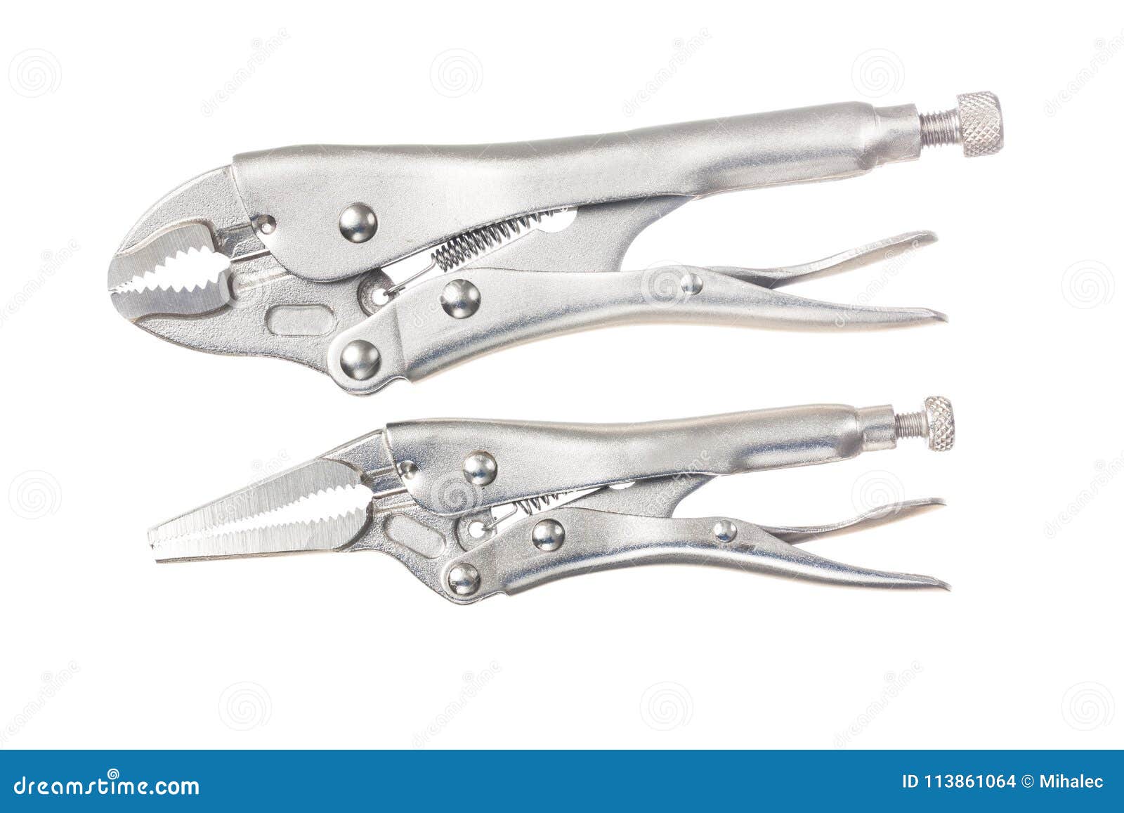 Metal Adjustable Pliers Wrench Isolated on White Stock Photo Image of