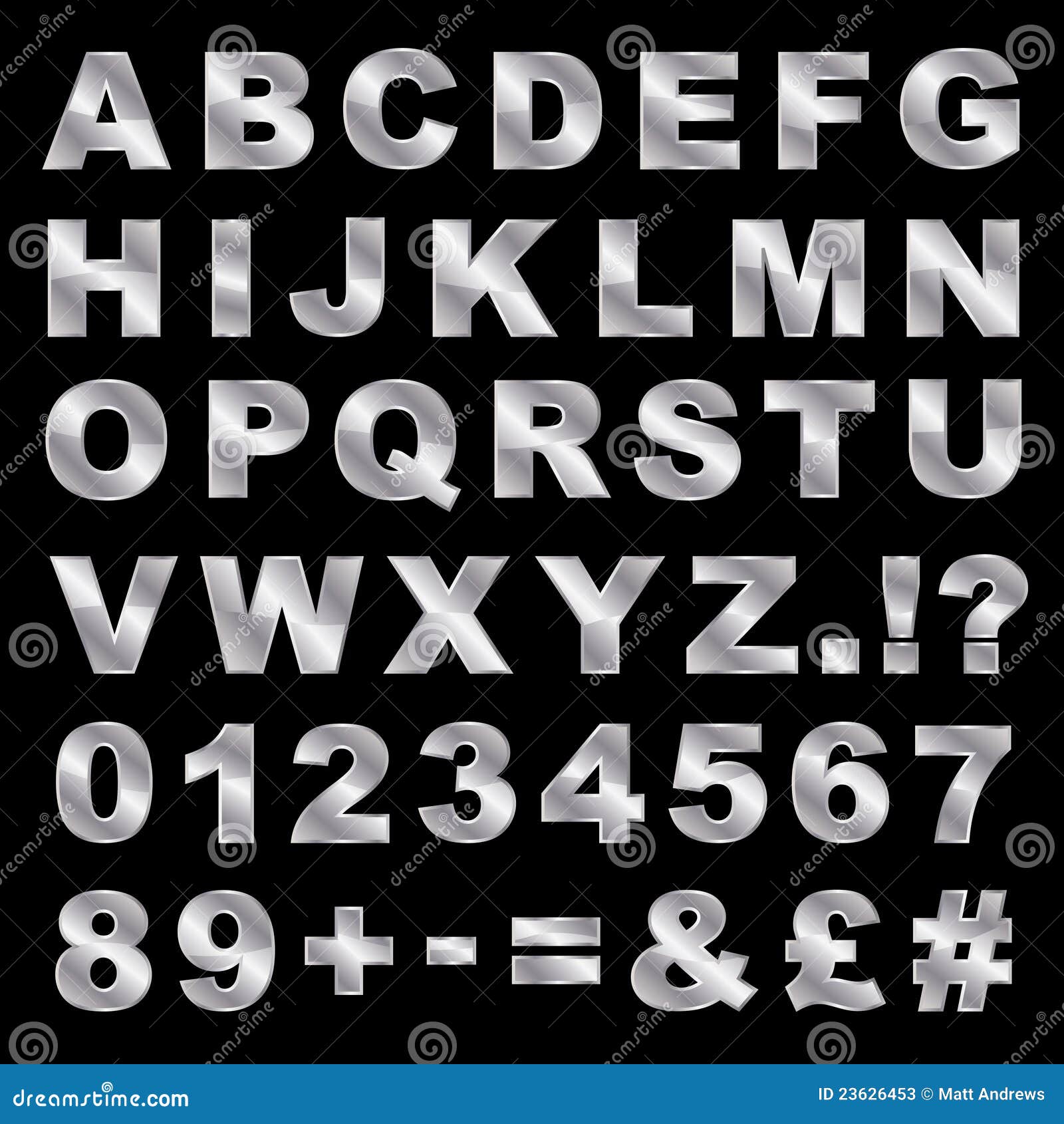 Metal Alphabet Stock Photos - Image: 23626453