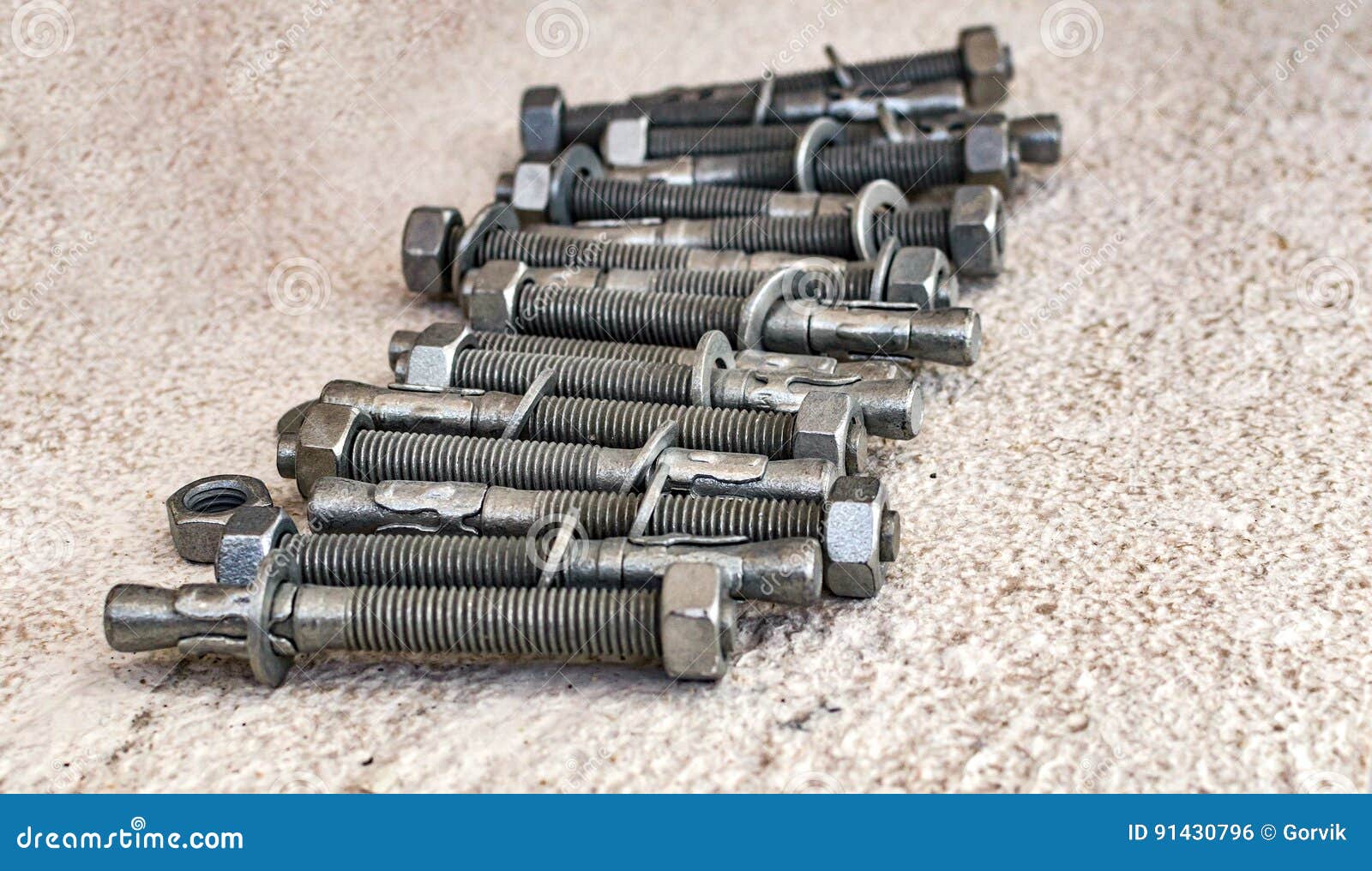 Metal Anchors for Fastening Stock Photo Image of ceramic, saver 91430796