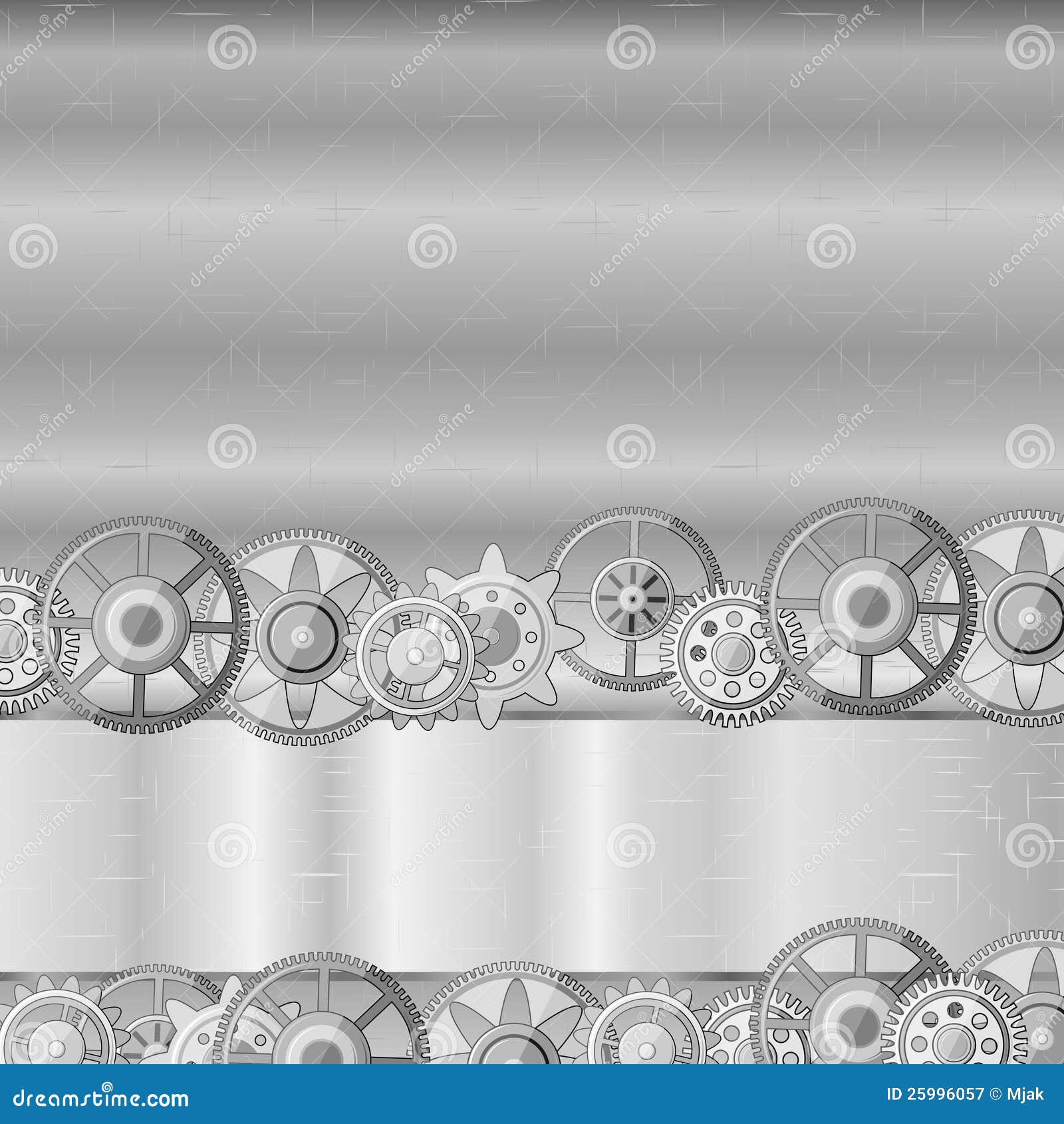Metal Background with Gears Stock Vector Illustration of steel, technique 25996057