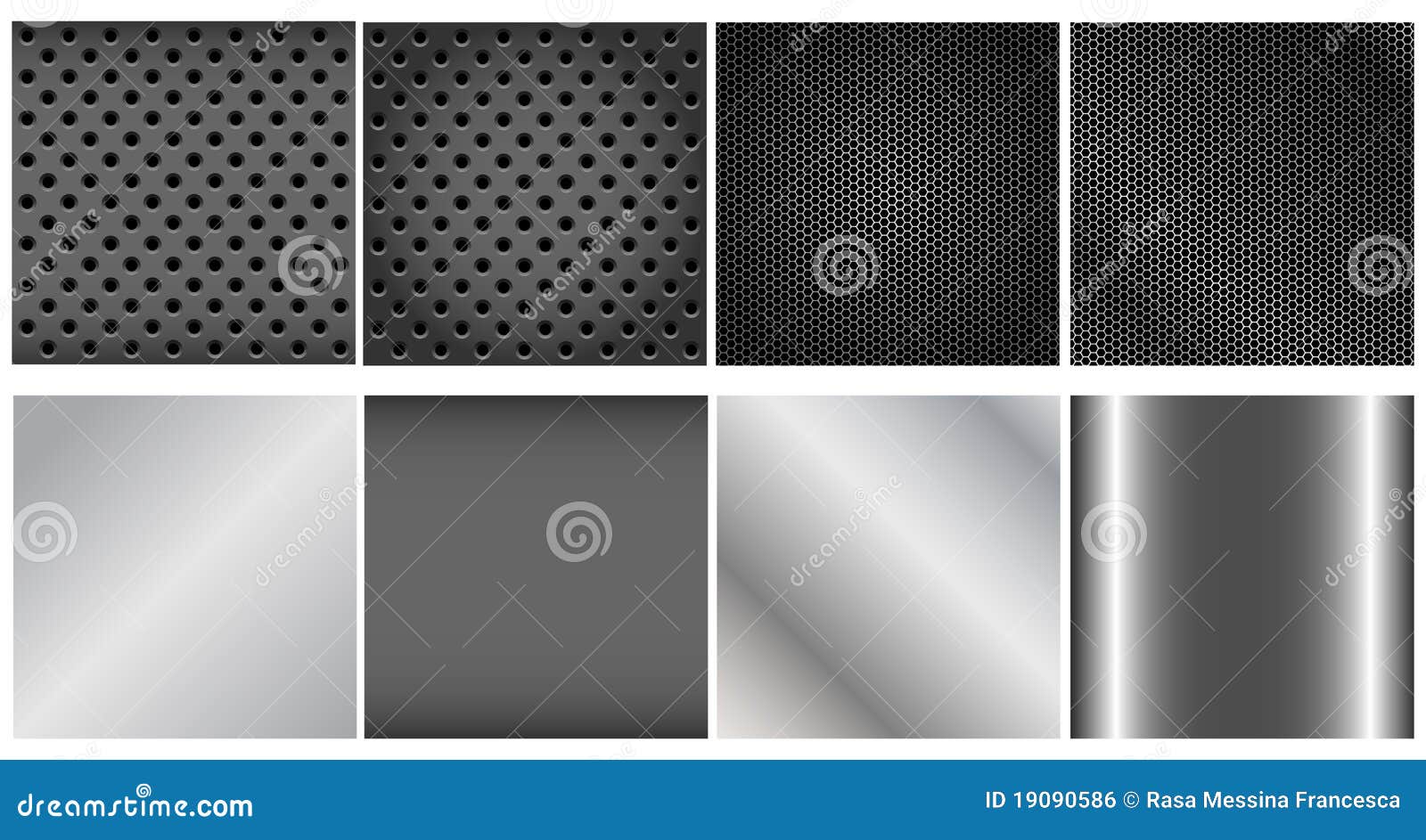 metal backgrounds set