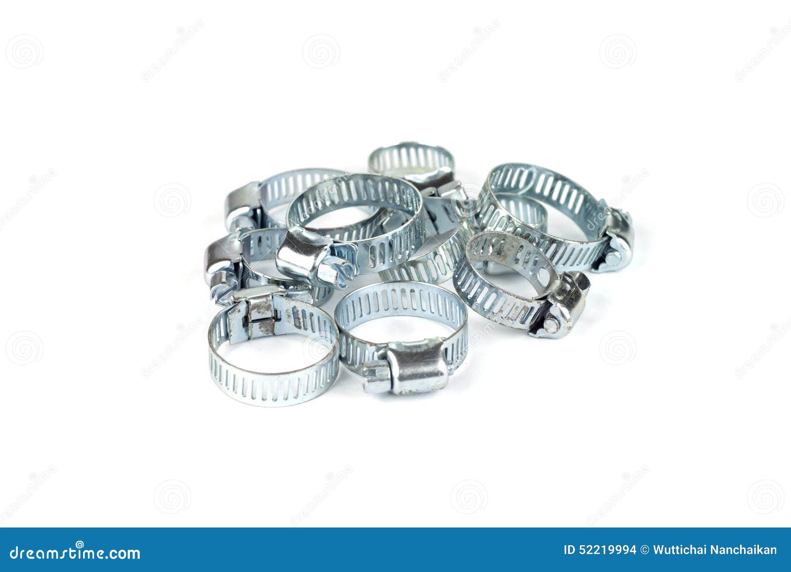 Metal band hose clamp stock photo. Image of clamp, stainless 52219994