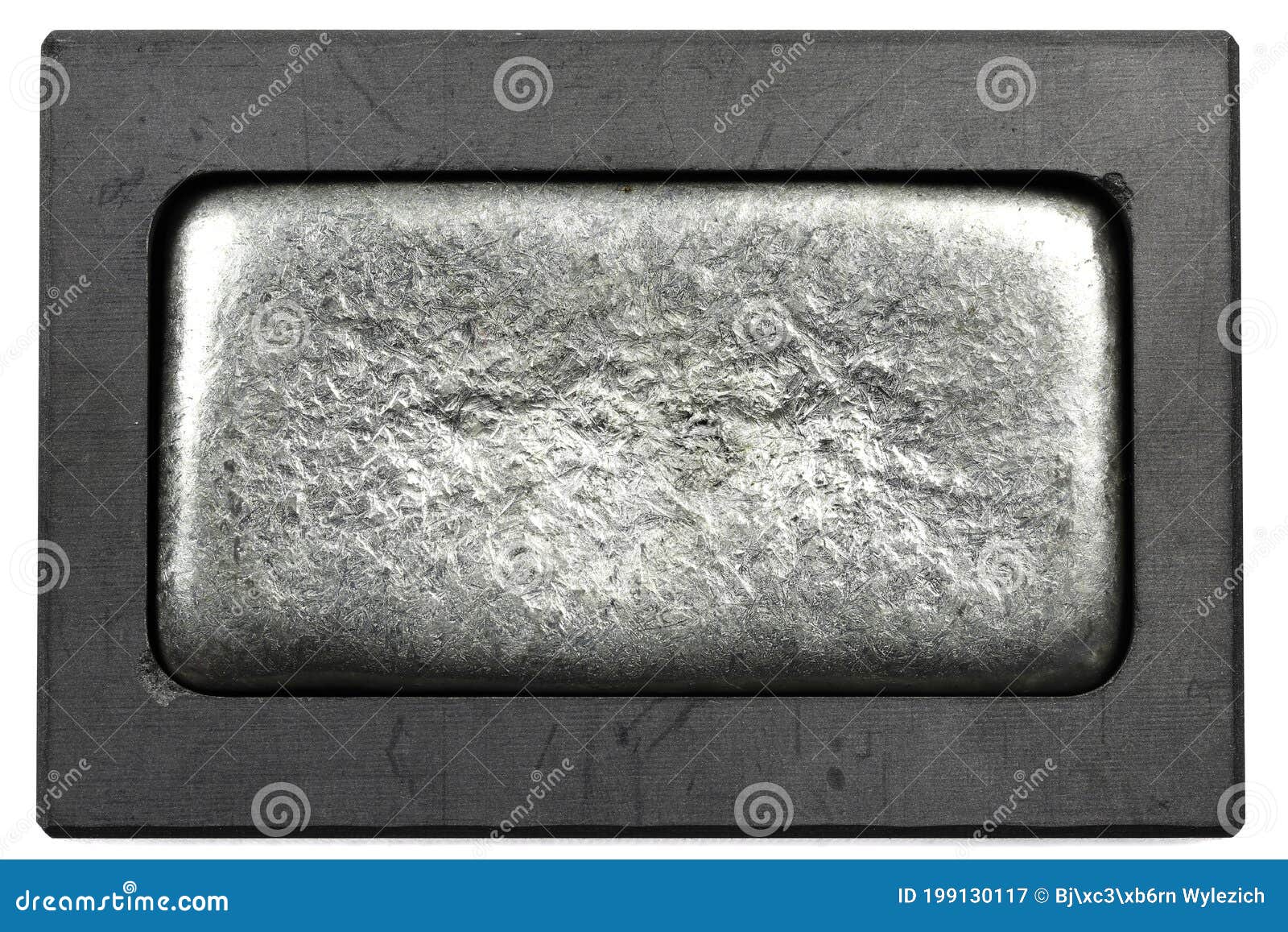 Metal bar in graphite mold stock image. Image of investment - 199130117