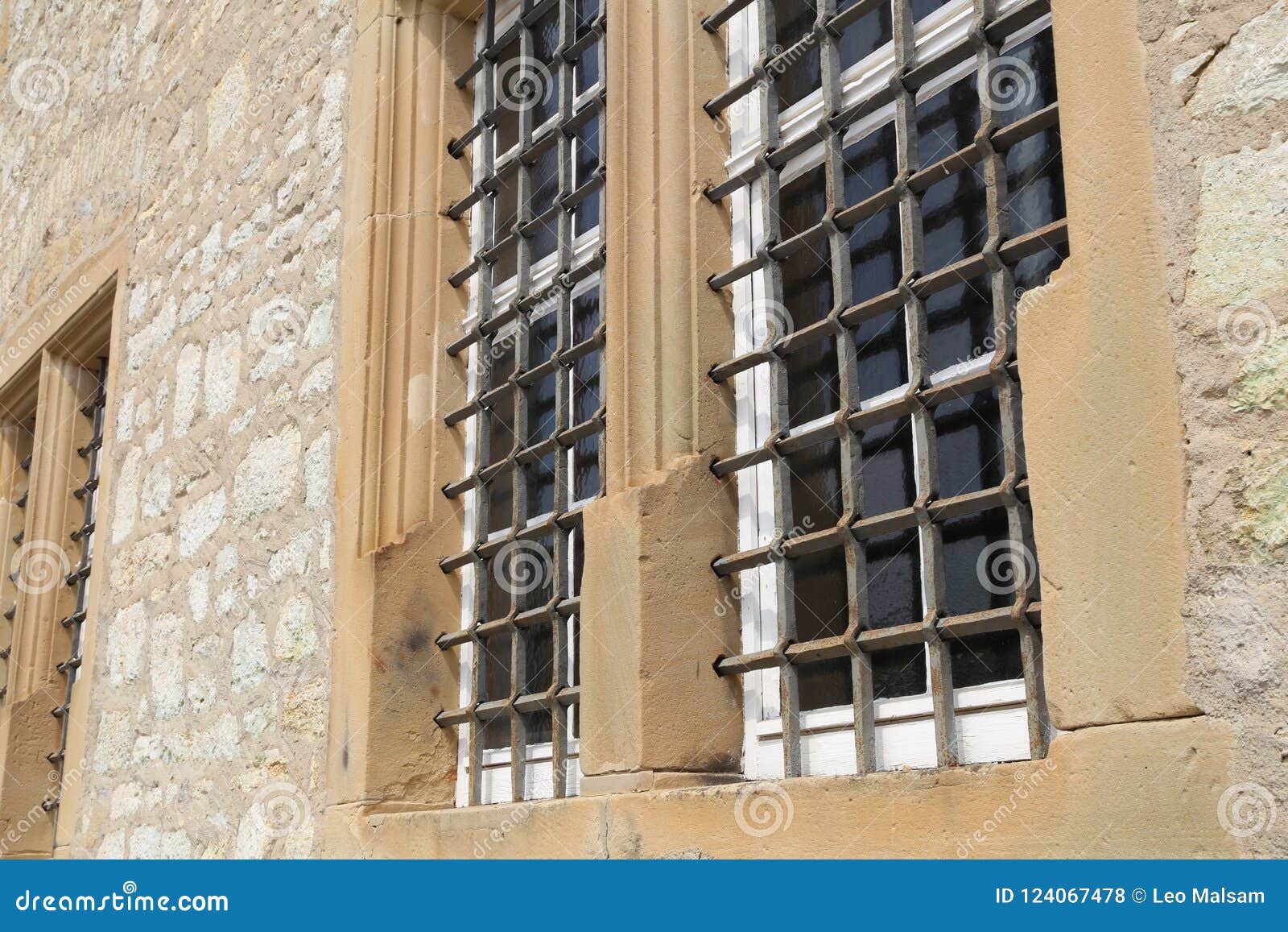 Metal bars on the Windows stock photo. Image of doors 124067478