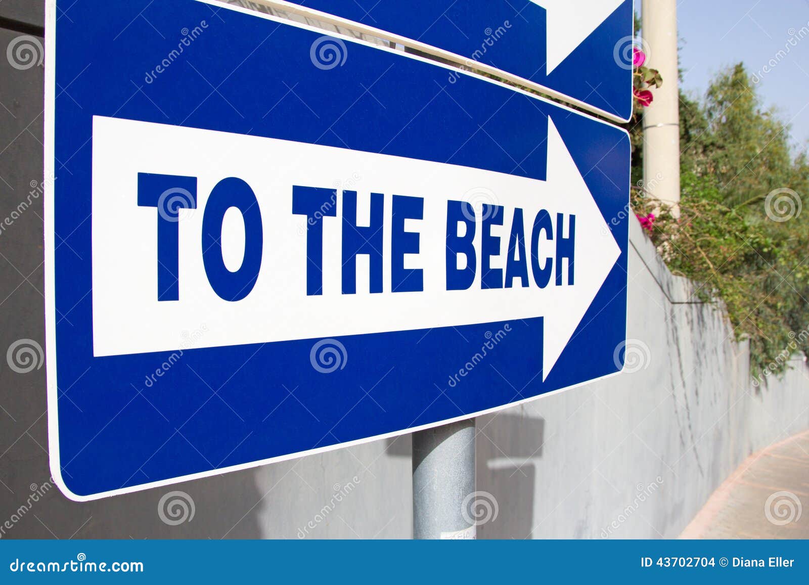 Metal Beach Sign To the Beach Stock Photo Image of holiday