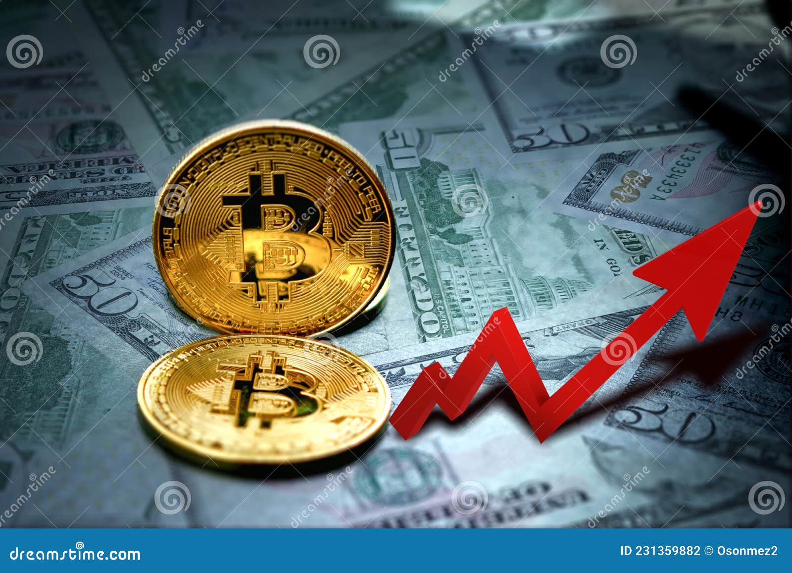 Bitcoin Dollar Symbol Hand Vector Illustration Stock Photos - Free &  Royalty-Free Stock Photos from Dreamstime