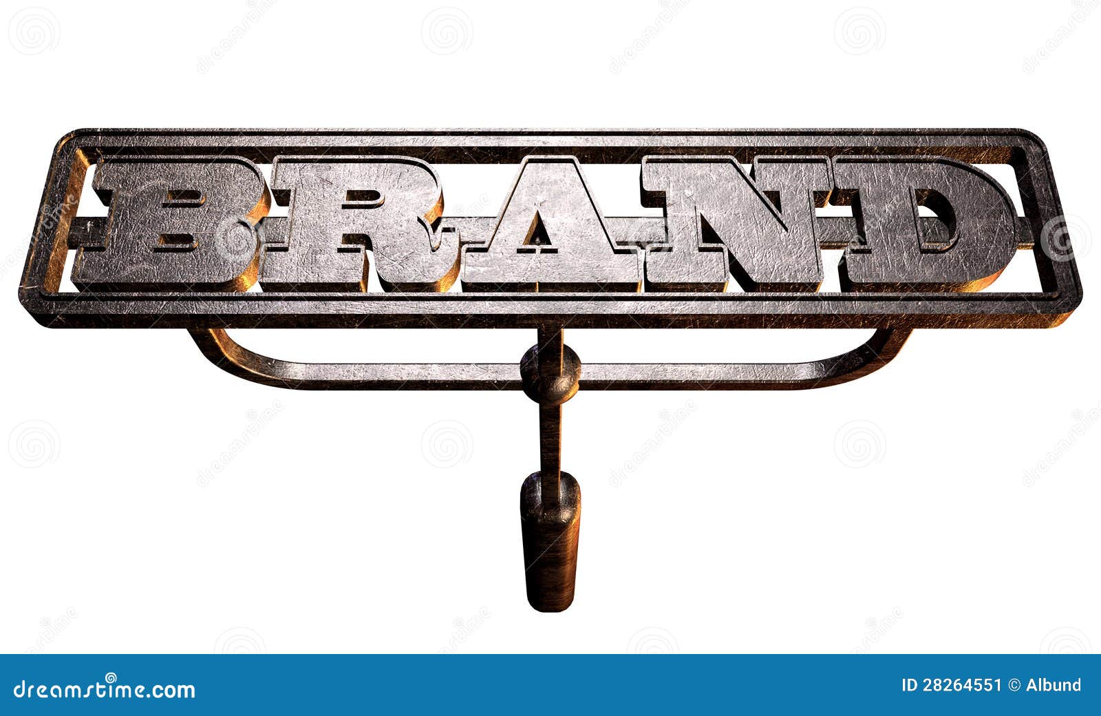 Metal Branding Brand Front stock image. Image of trademark 28264551