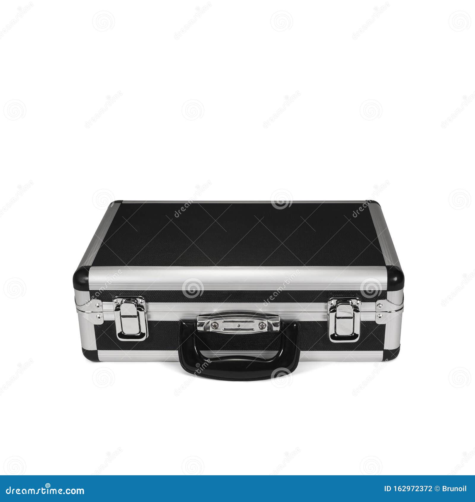 Metal Briefcase stock photo. Image of isolated, aluminium 162972372