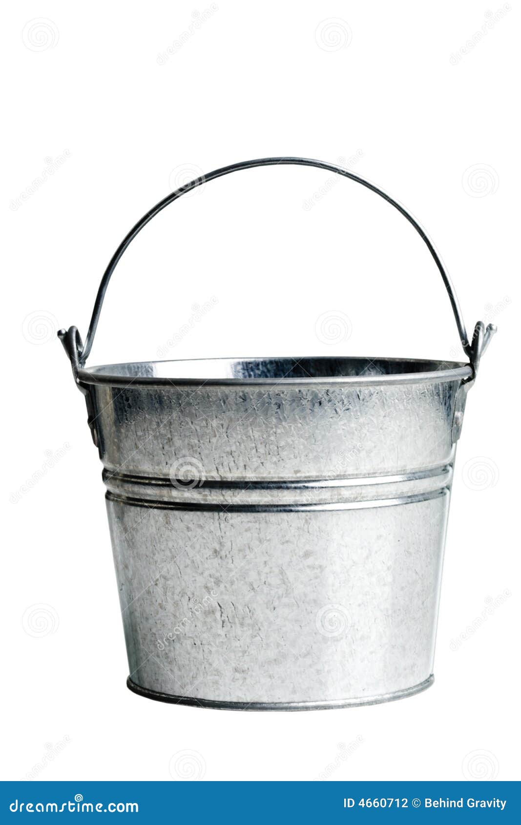 Metal bucket with handle stock photo. Image of bucket 4660712