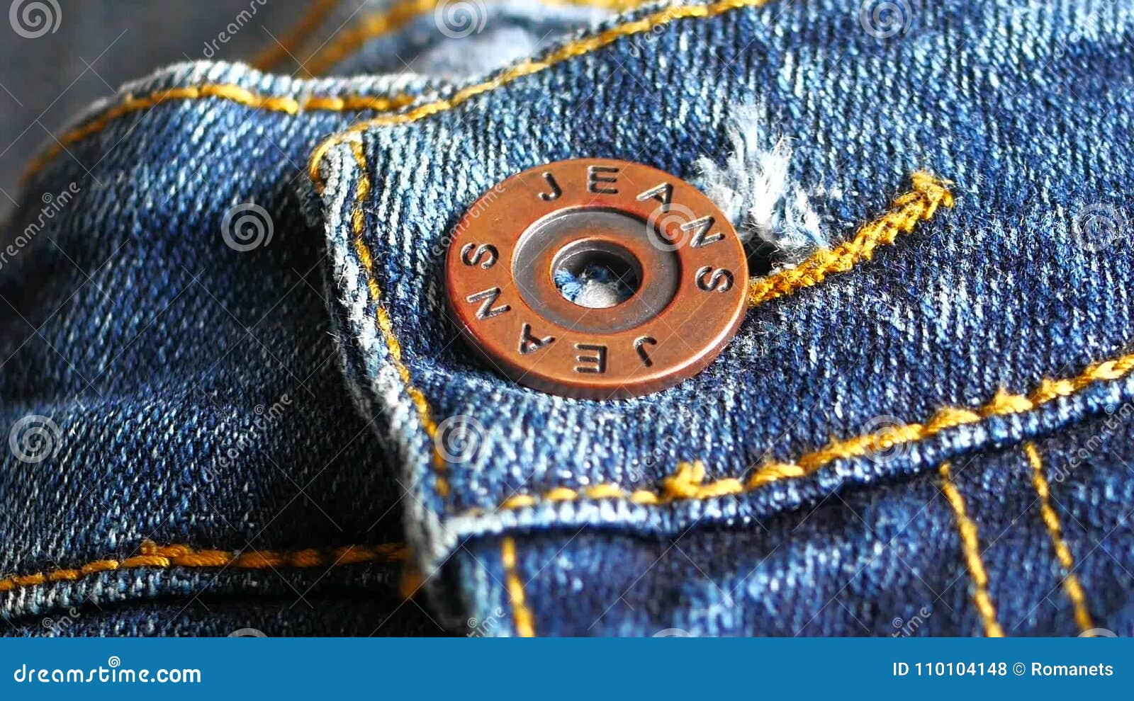 Metal Button on Jeans Close Up Stock Footage Video of buttons, pocket