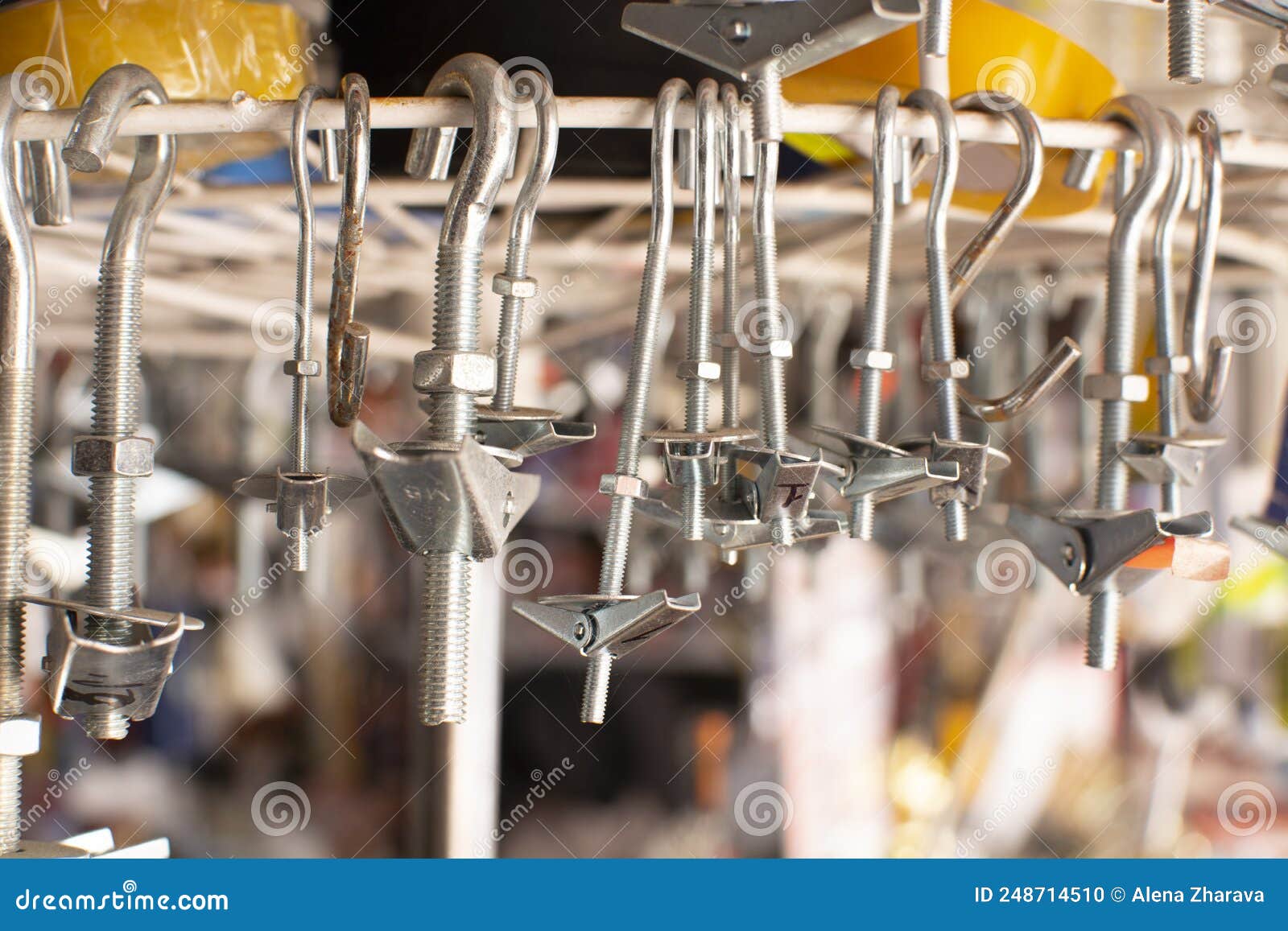 Metal Ceiling Anchor with Hook.the Assortment of the Construction Store