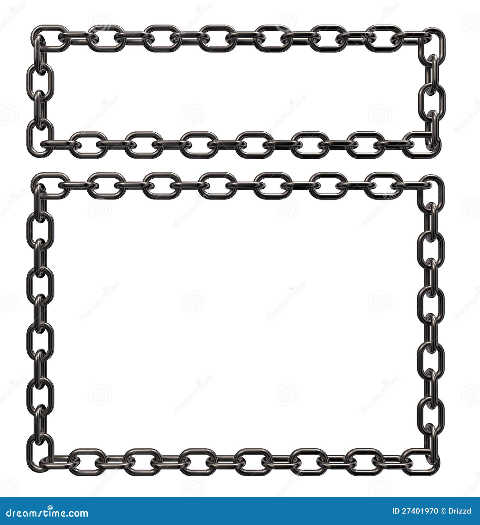 Metal chains frame stock illustration. Illustration of concept 27401970