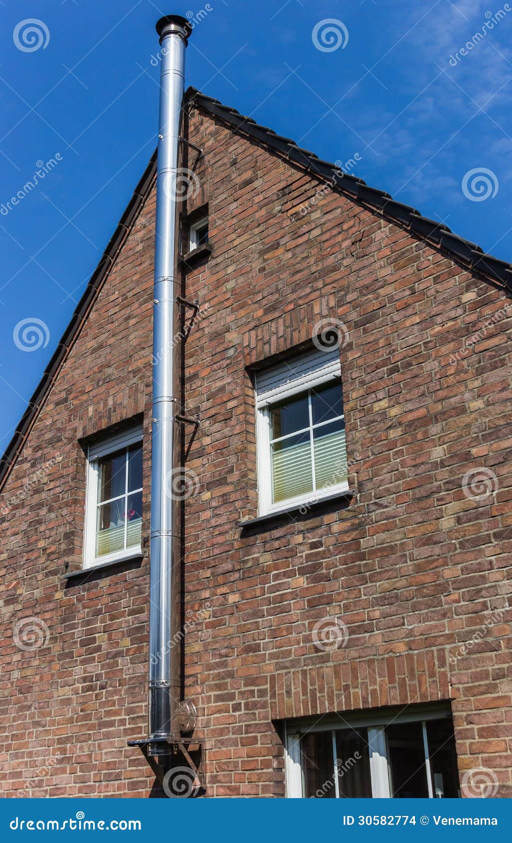 Metal chimney stock photo. Image of steel, outside, pipe 30582774