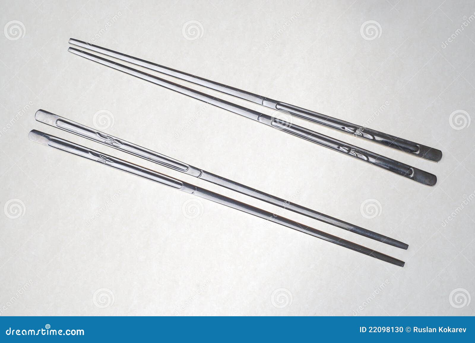 Metal chopsticks. stock photo. Image of utensill, tool 22098130
