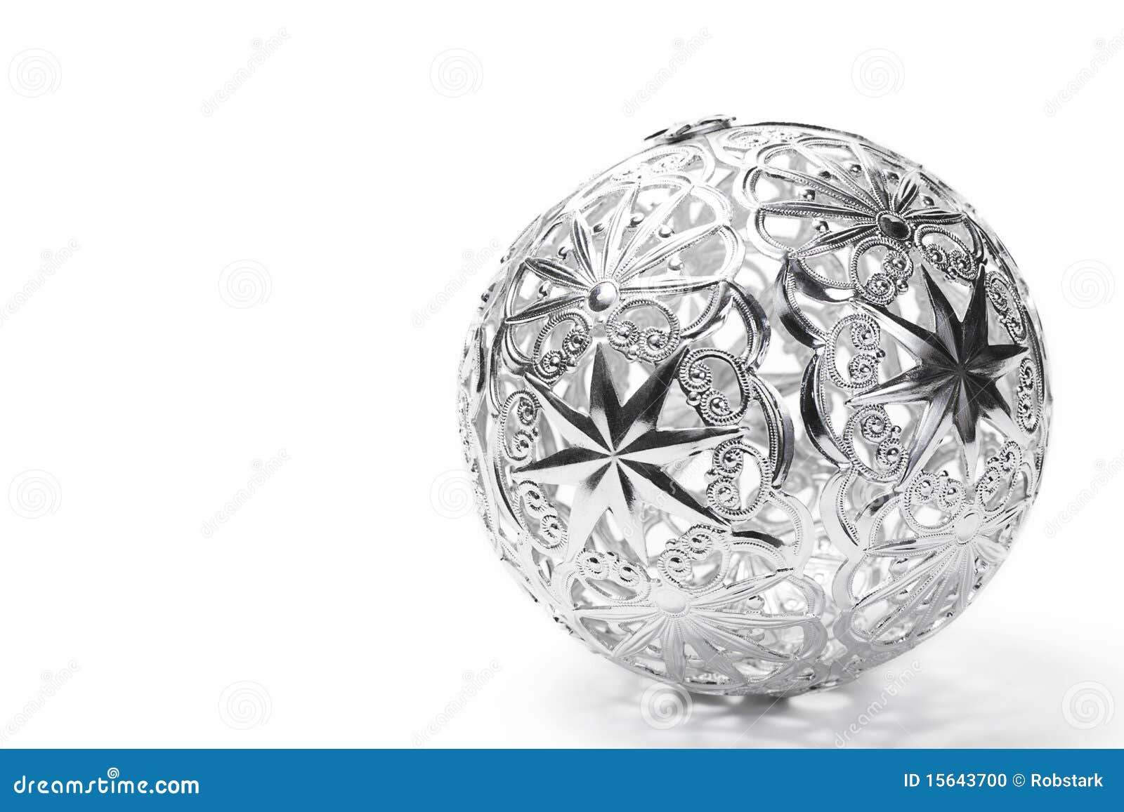 Metal christmas ball stock photo. Image of celebration 15643700
