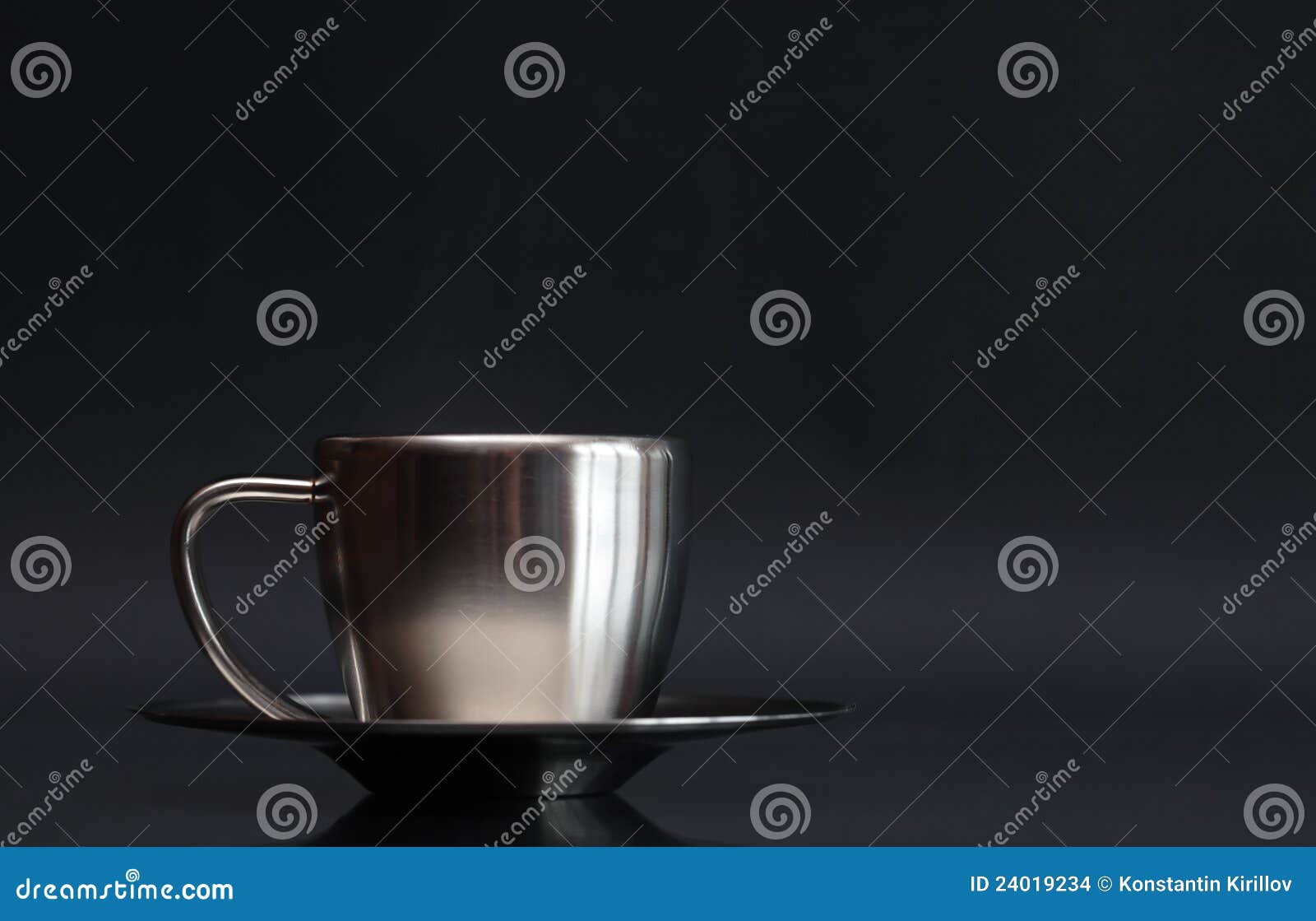 Metal Coffee Cup stock photo. Image of food, metal, black 24019234