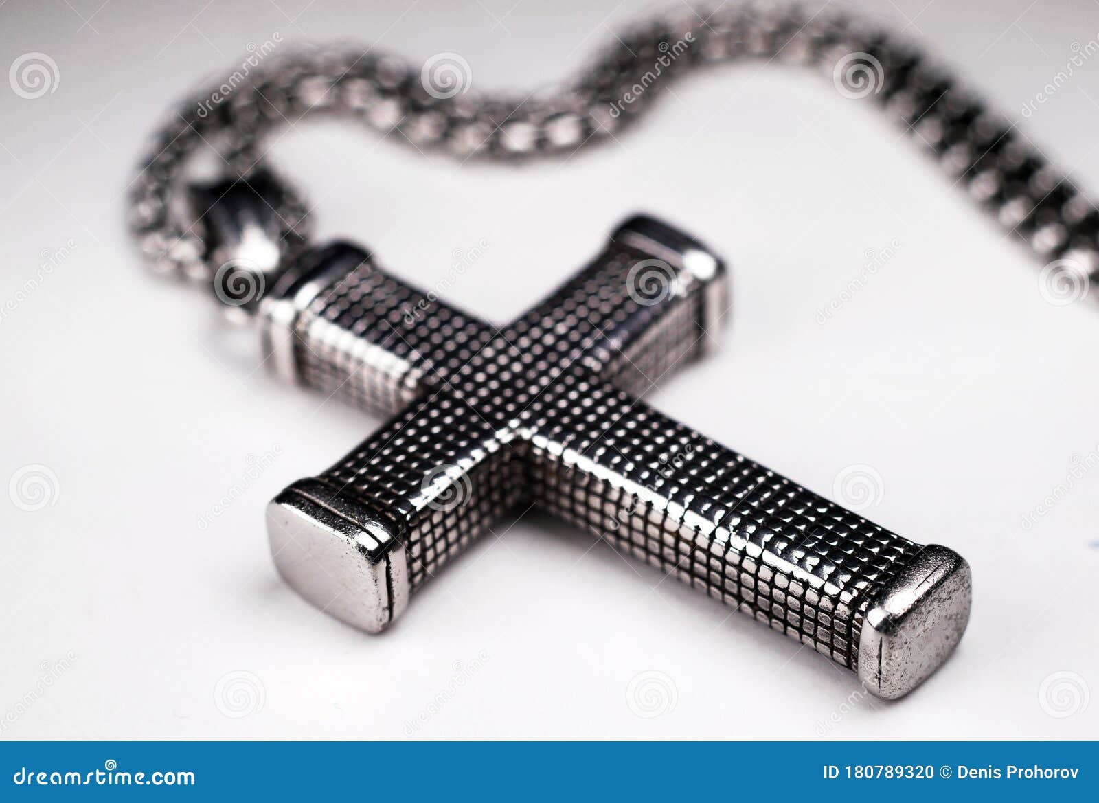 Metal Cross To Wear Around the Neck Stock Photo - Image of necklace ...