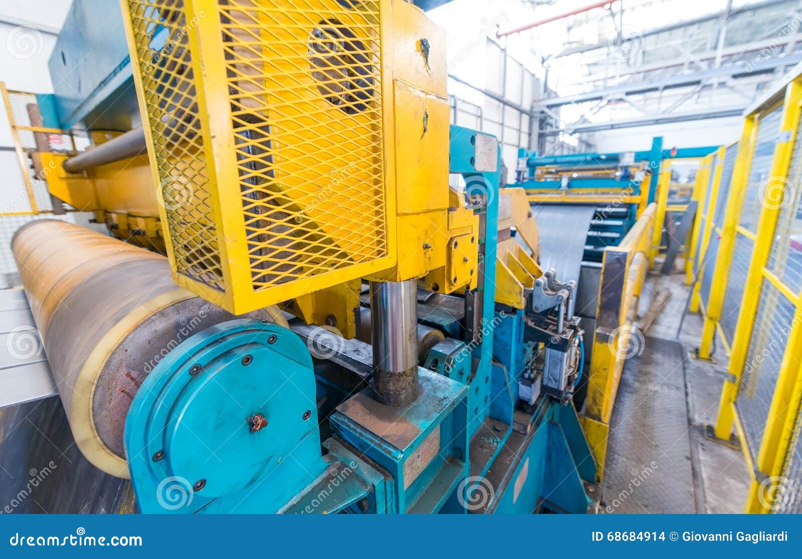 Metal Cutter Machine. Business and Industrial Concept Stock Photo