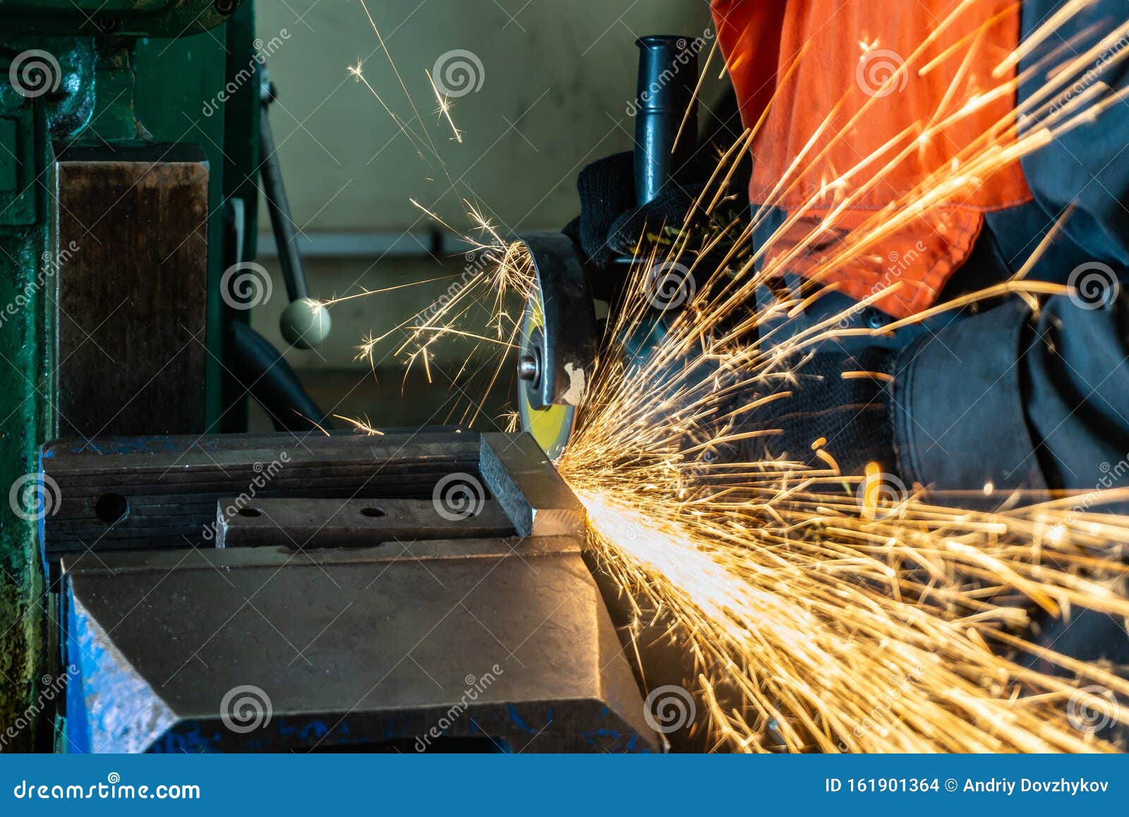 Metal Cutting with an Angle Grinder with a Cutting Abrasive Wheel