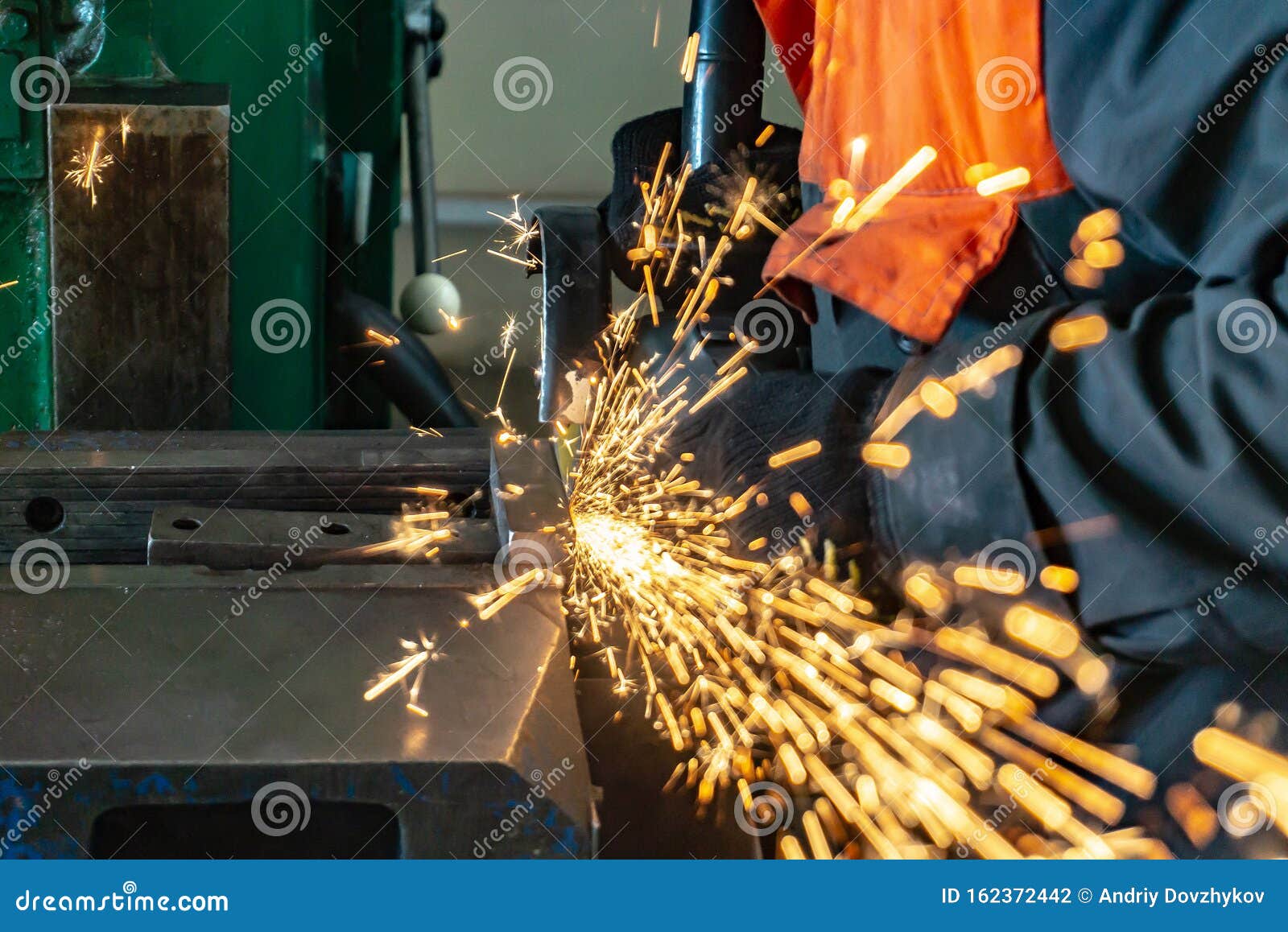 Metal Cutting with an Angle Grinder with a Cutting Abrasive Wheel
