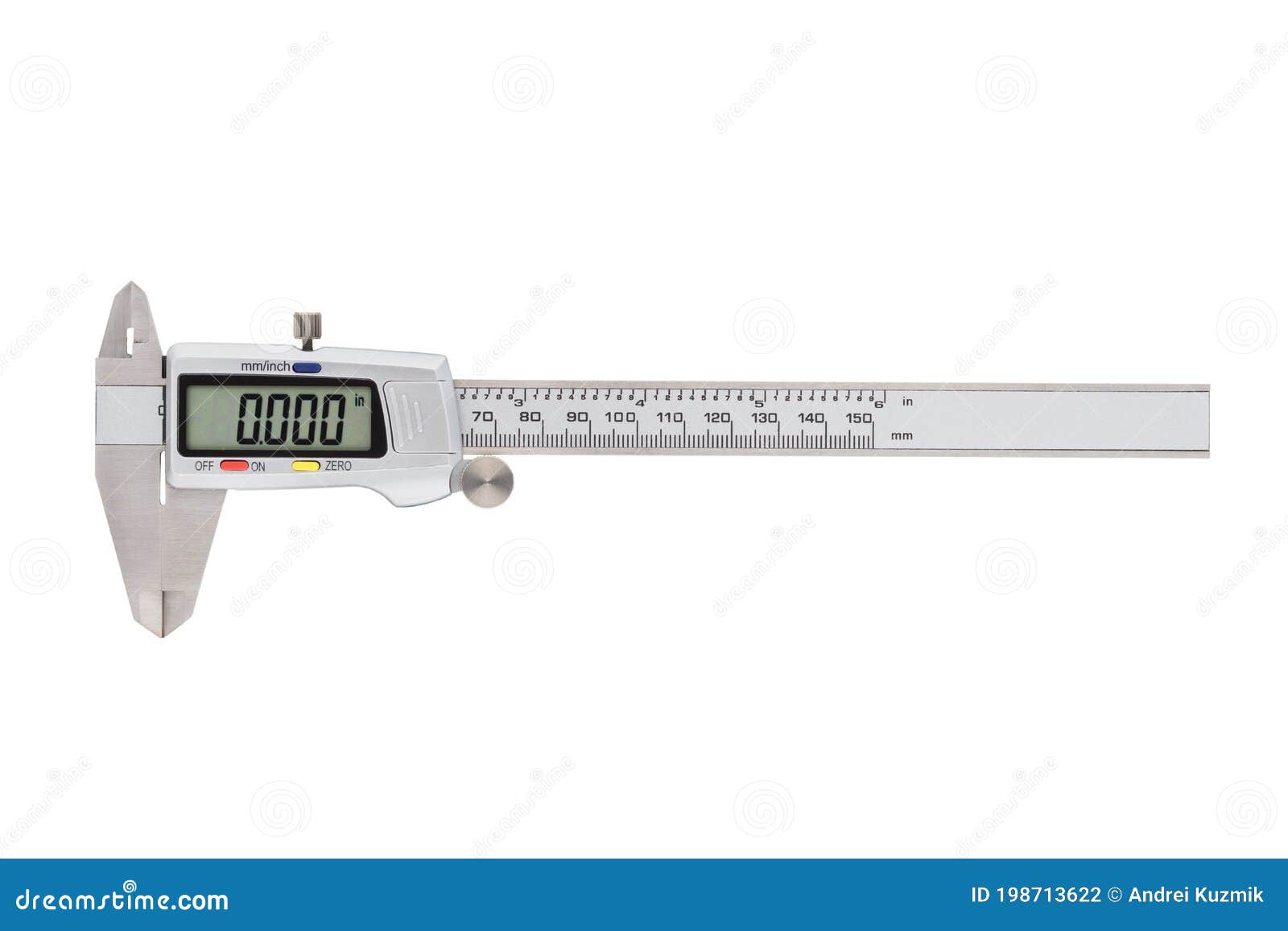 Metal Digital Caliper Isolated on White Stock Photo Image of caliper