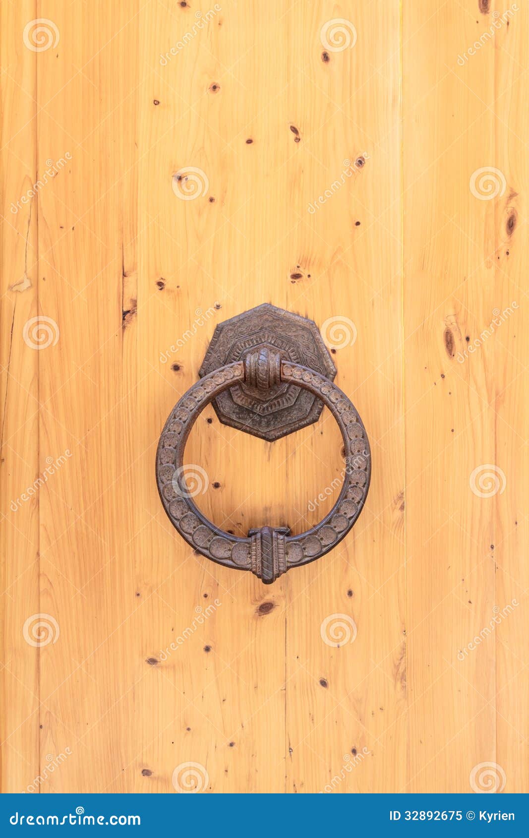 Metal door knocker stock image. Image of entrance, knock 32892675