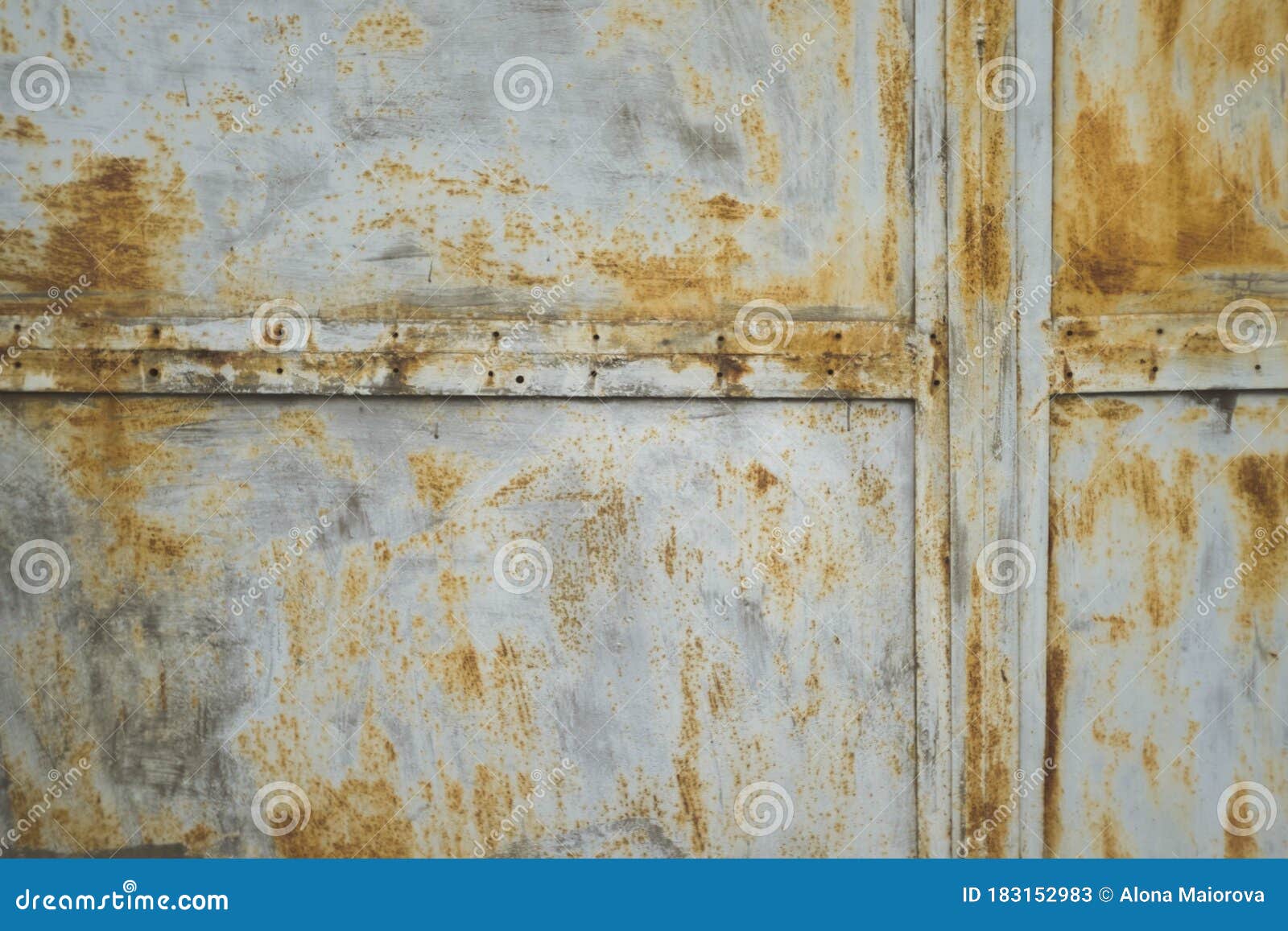 Metal Door with Rust Texture. Stock Image Image of metal, retro
