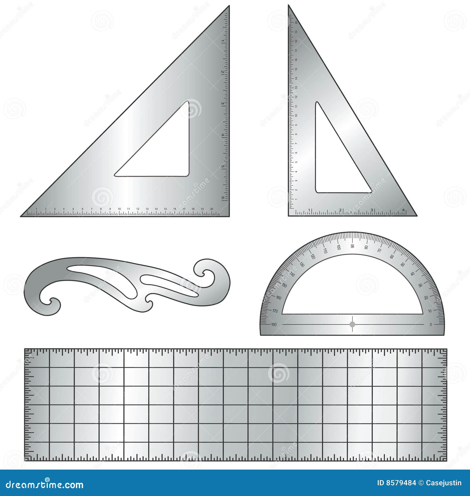 Metal Drafting Tools Stock Images - Image: 8579484
