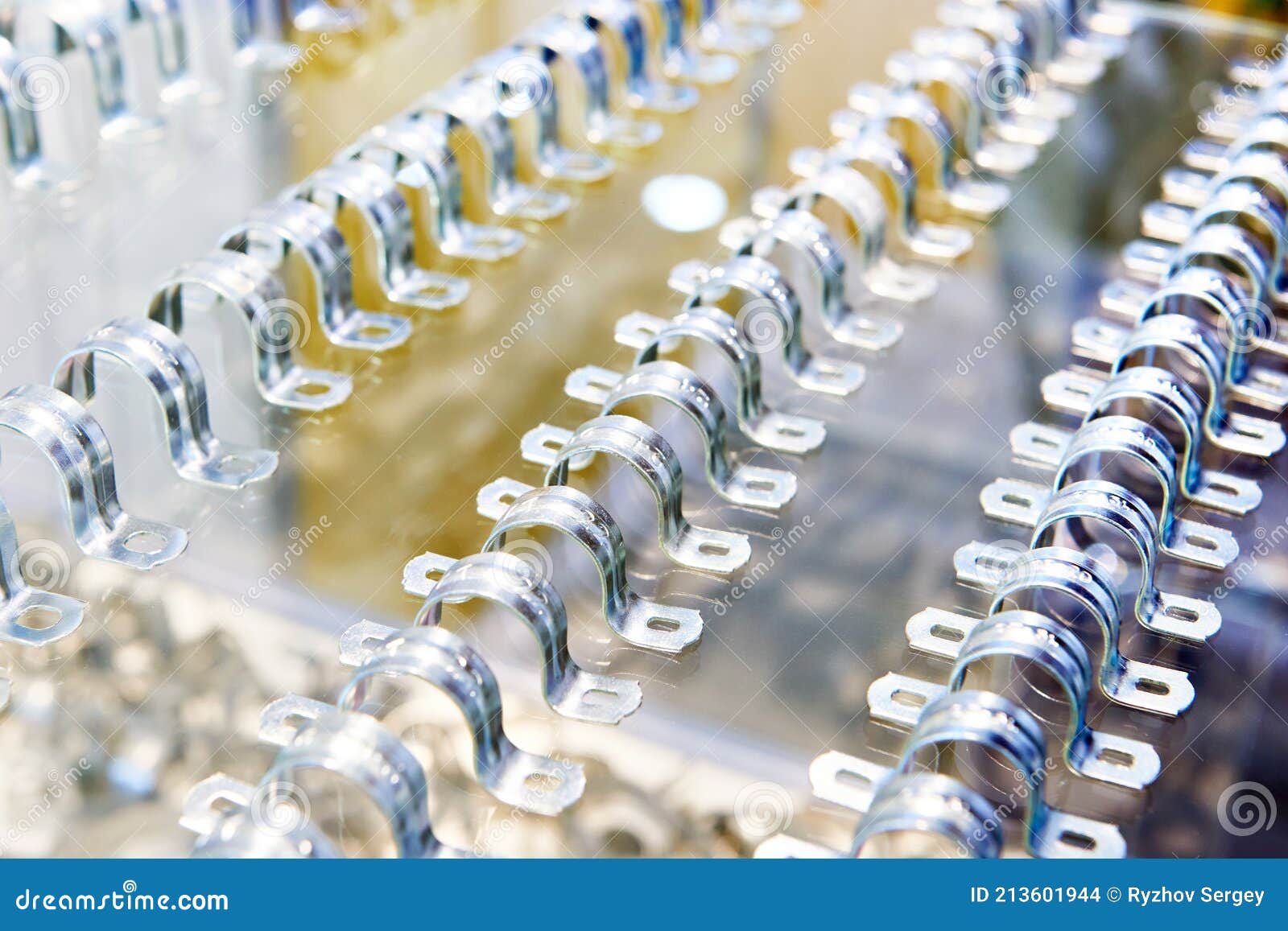 Metal Fasteners for Electrical Engineering Stock Photo Image of