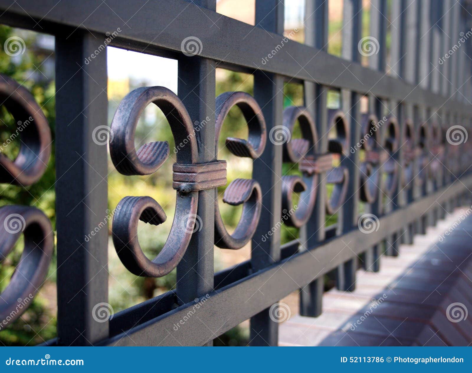 metal fence - close-up